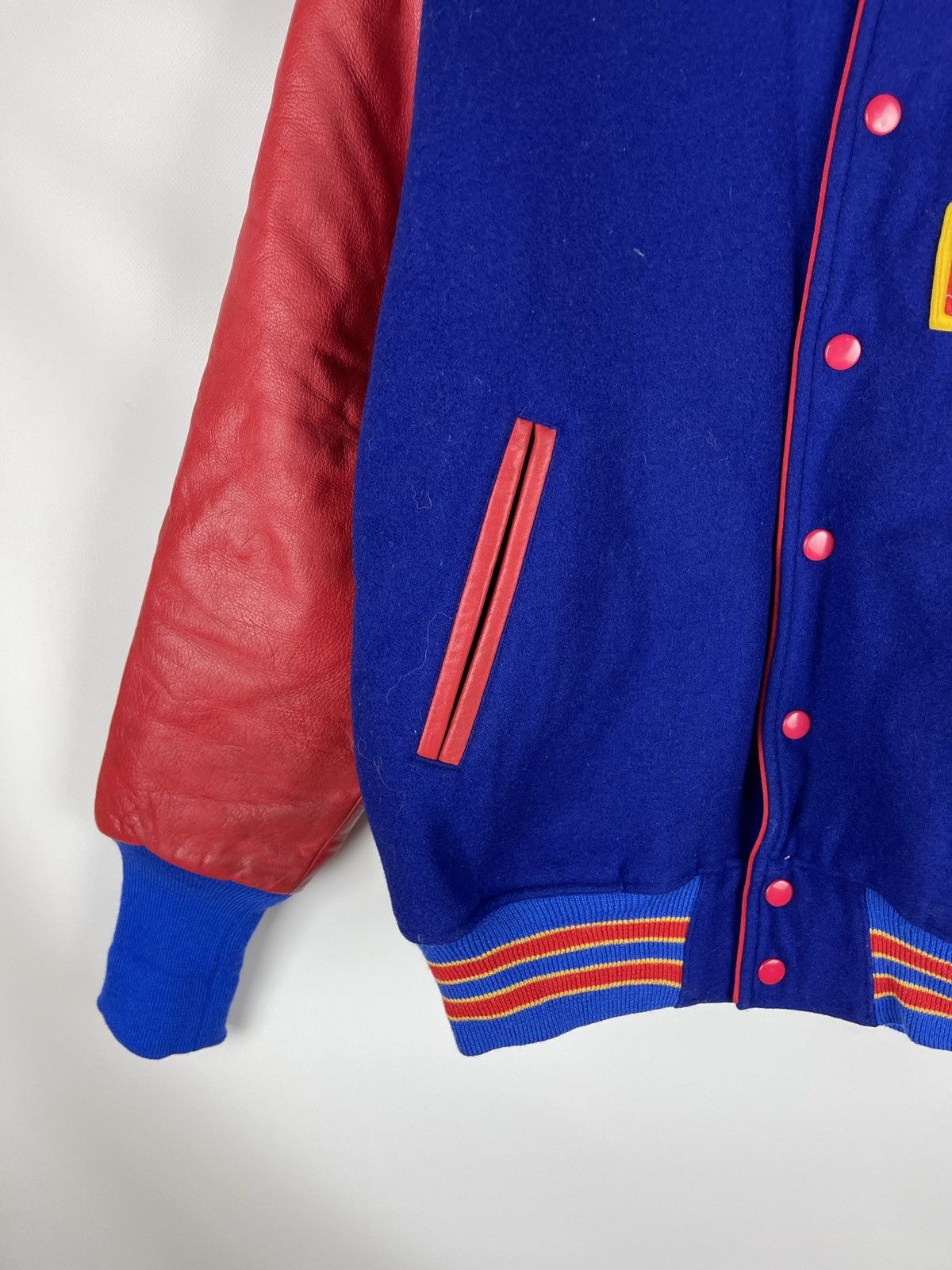 Japanese Brand Vintage Made in Japan Bacchus Aoyama Gakuin Varsity Jacket Size US M / EU 48-50 / 2 - 5 Thumbnail