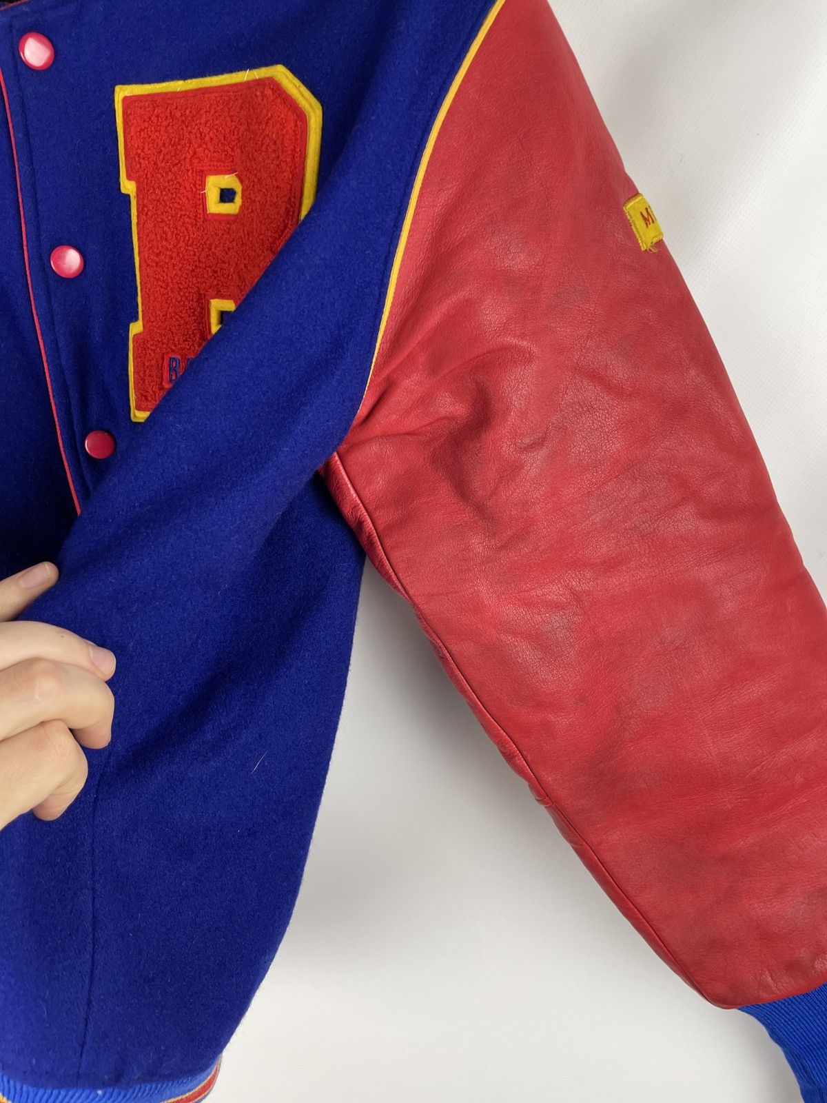 Japanese Brand Vintage Made in Japan Bacchus Aoyama Gakuin Varsity Jacket Size US M / EU 48-50 / 2 - 9 Thumbnail