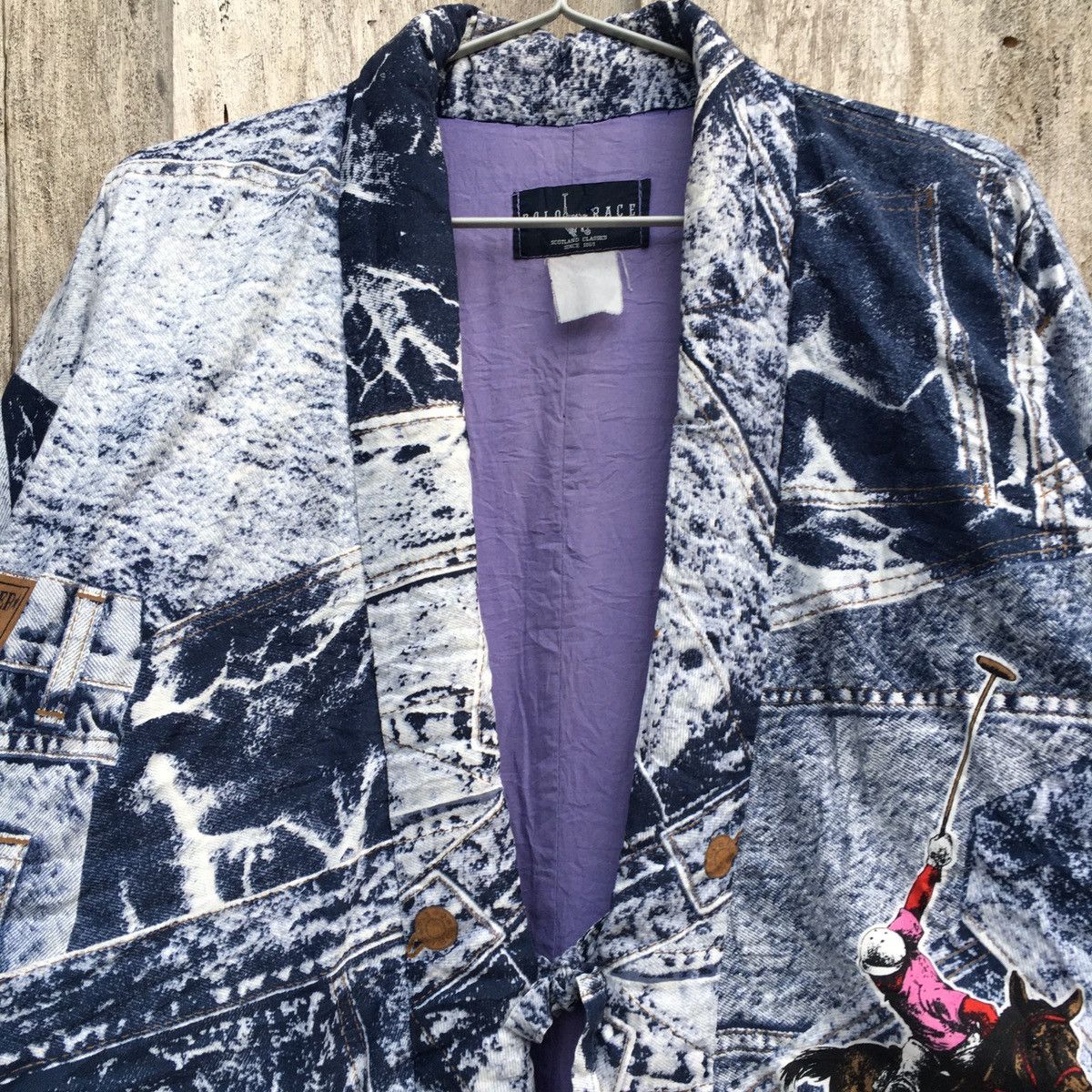 Japanese Brand × Vintage Japanese Kimono Polo Race Animated Big Logo Size US L / EU 52-54 / 3 - 2 Thumbnail