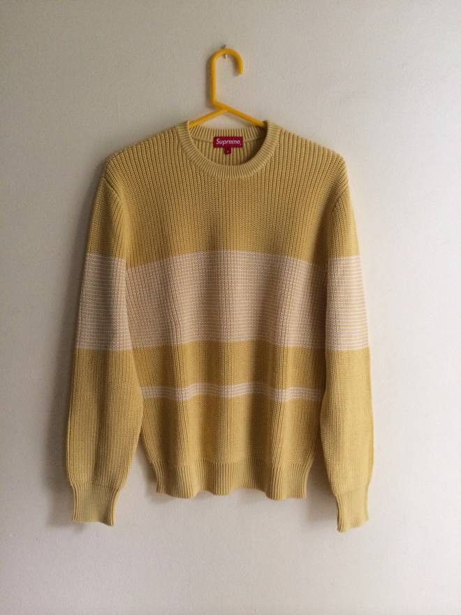 Supreme Tonal Stripe Crewneck Sweater (SS15)