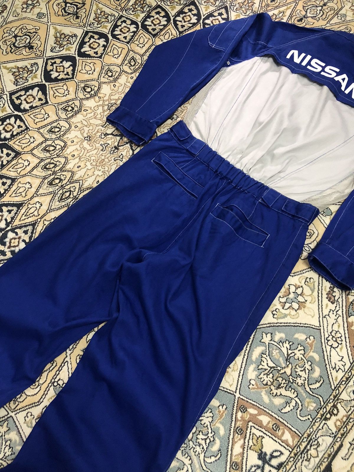 Sports Specialties Vintage Nissan Racing Team Worker Coverall/Jumpsuit Size US XL / EU 56 / 4 - 9 Thumbnail