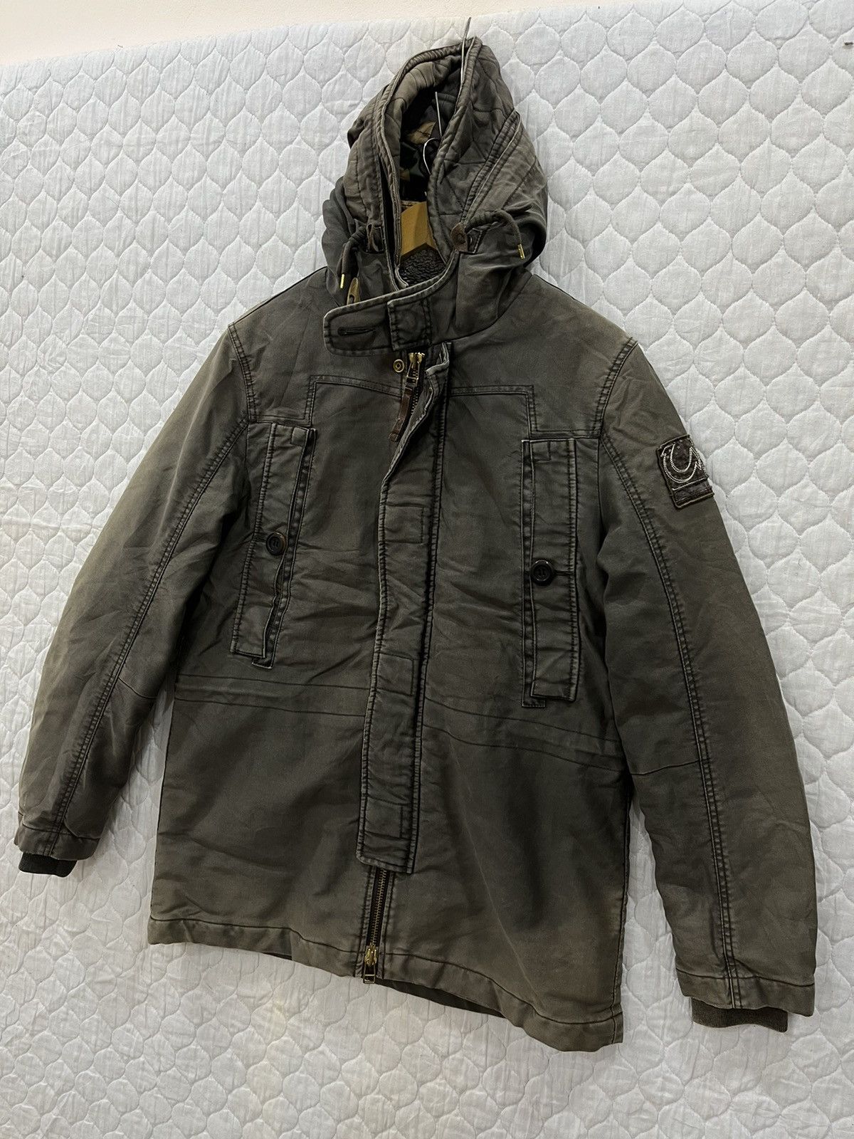 True Religion W. VINTAGE TRUE RELIGION DISTRESSED HOODIE JACKET Size US M / EU 48-50 / 2 - 2 Thumbnail