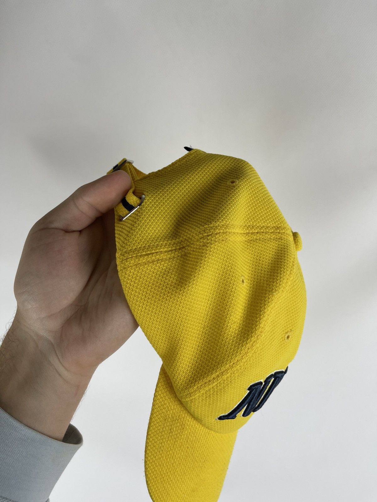 Nike Nike vintage y2k big logo swoosh yellow cap 🧢 SnapBack Size ONE SIZE - 4 Thumbnail