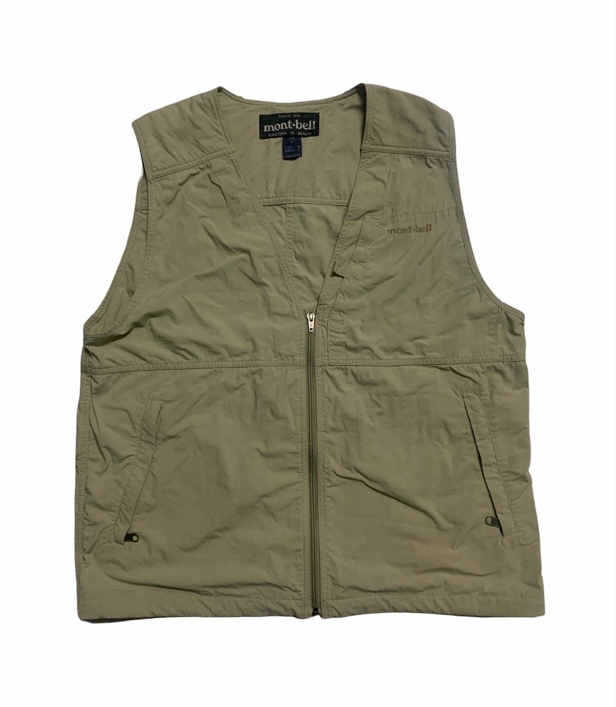Japanese Brand × Montbell Vintage Montbell Japan outdoor nylon vest Size US L / EU 52-54 / 3 - 1 Thumbnail