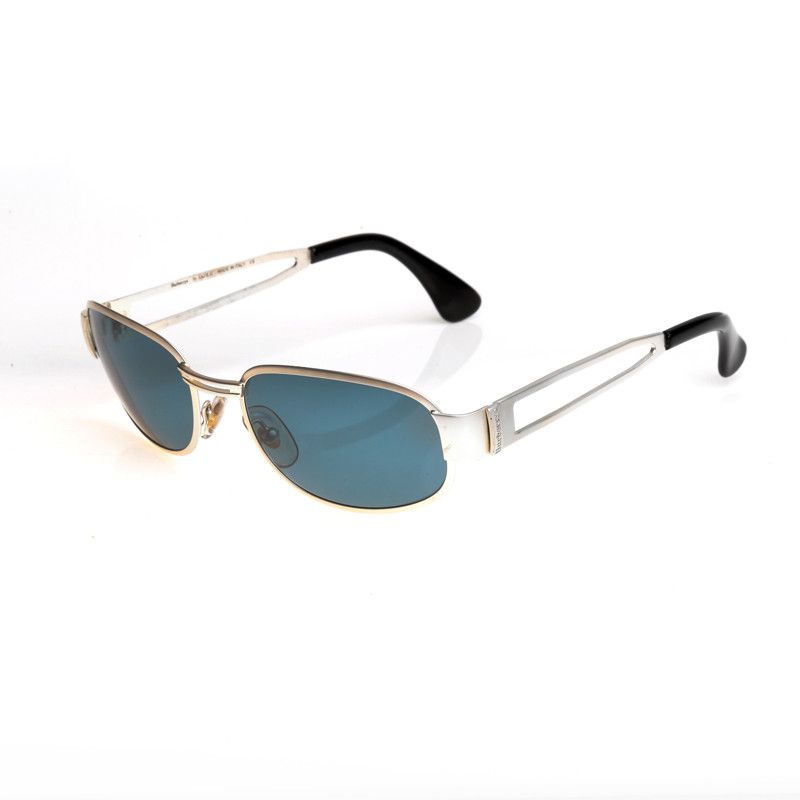 Burberry × Vintage Burberry 90's Silver Round Sunglasses Size ONE SIZE - 3 Thumbnail