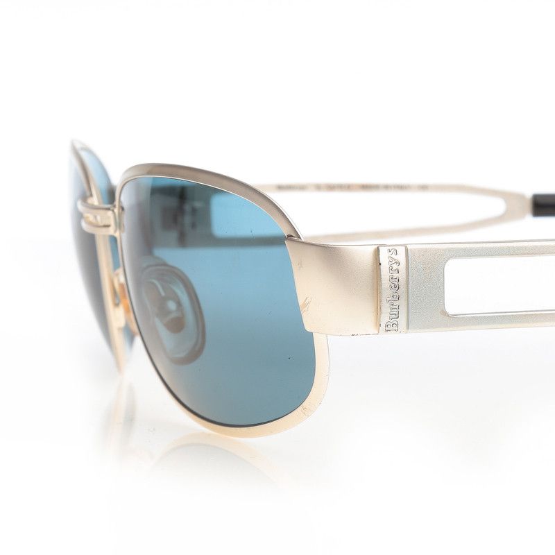 Burberry 90's Silver Round Sunglasses
