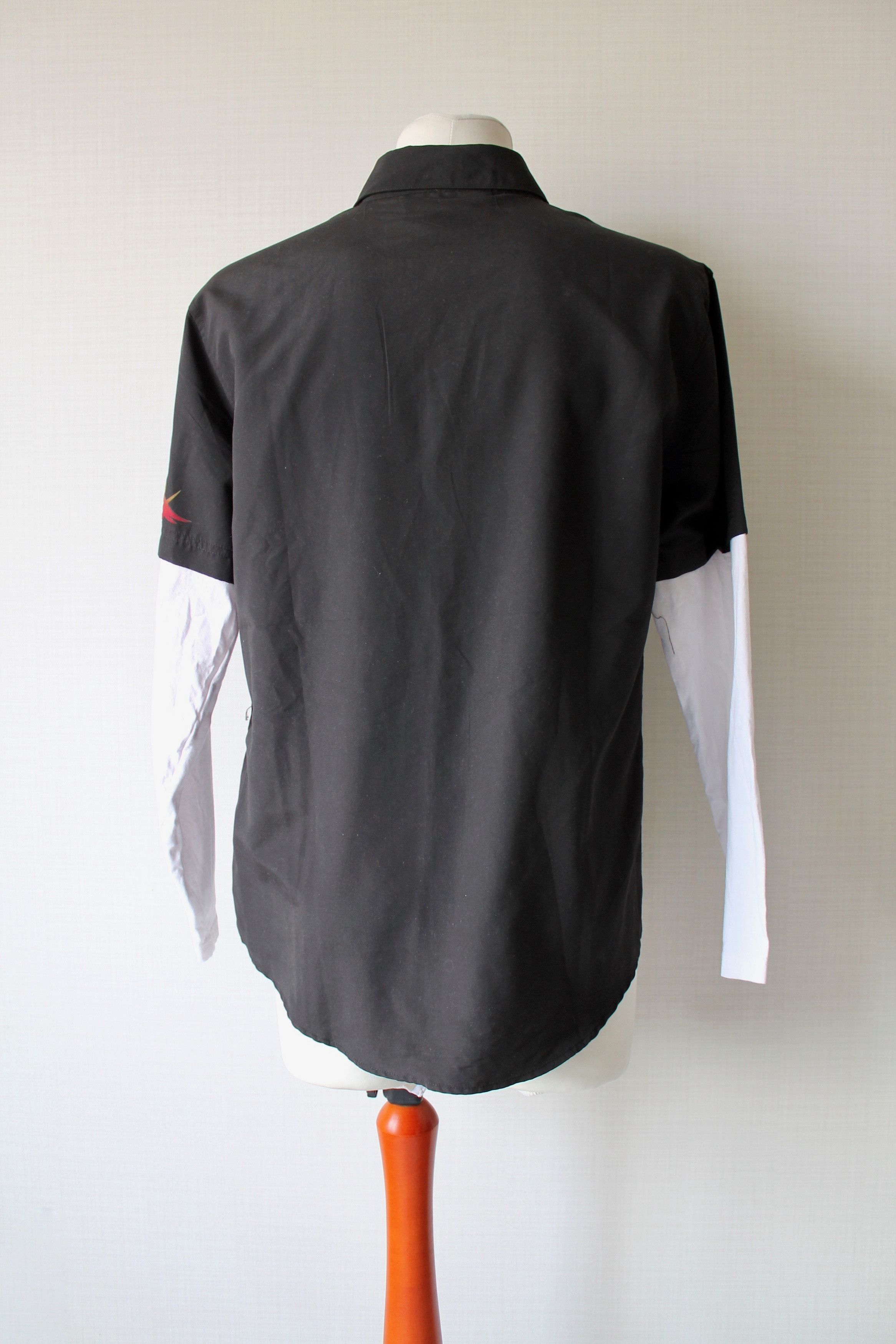 Japanese Brand Fishbone vintage shirt longsleeve Japanese print dragon Size US L / EU 52-54 / 3 - 9 Thumbnail