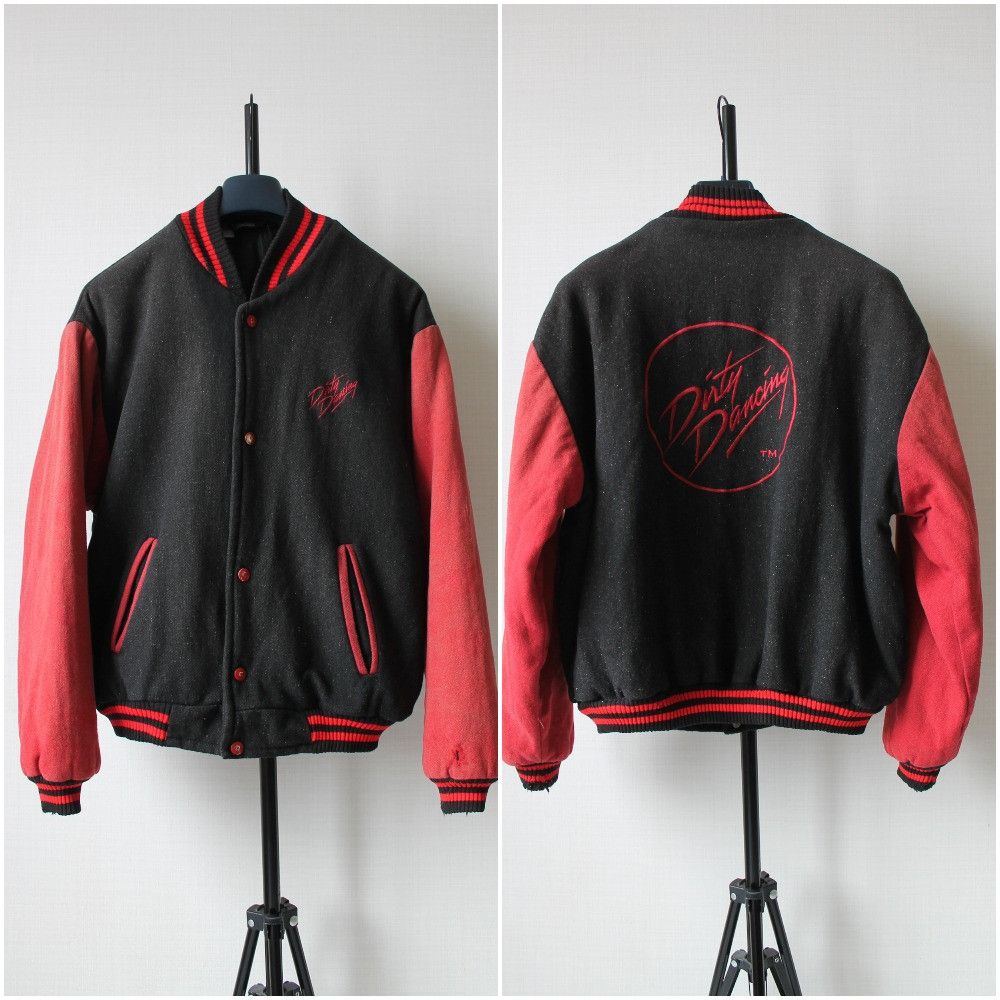 Other DIRTY DANCING Wool Bomber Varsity Jacket Worn Faded Size US L / EU 52-54 / 3 - 1 Thumbnail
