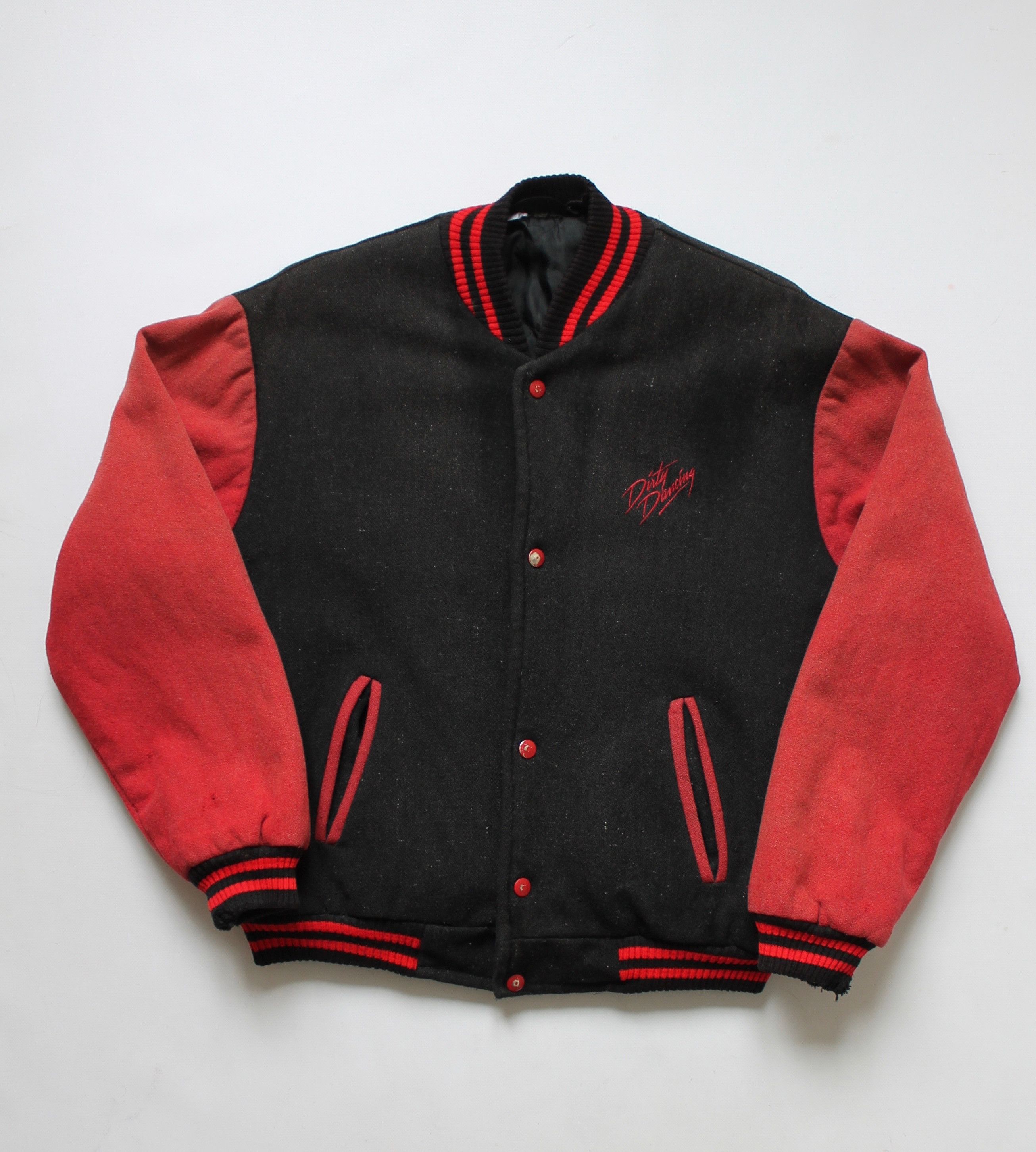 Other DIRTY DANCING Wool Bomber Varsity Jacket Worn Faded Size US L / EU 52-54 / 3 - 9 Thumbnail