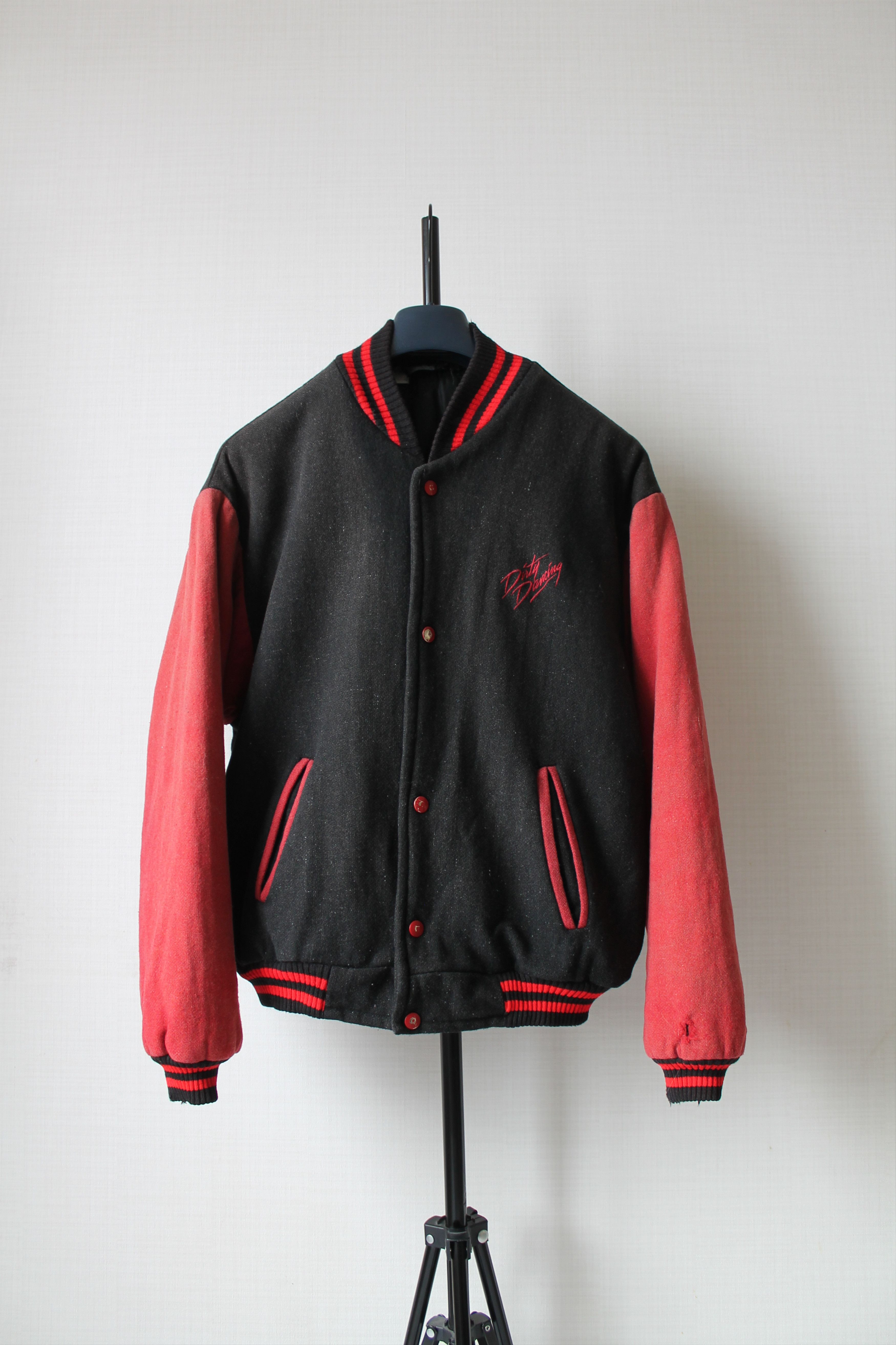 Other DIRTY DANCING Wool Bomber Varsity Jacket Worn Faded Size US L / EU 52-54 / 3 - 2 Thumbnail