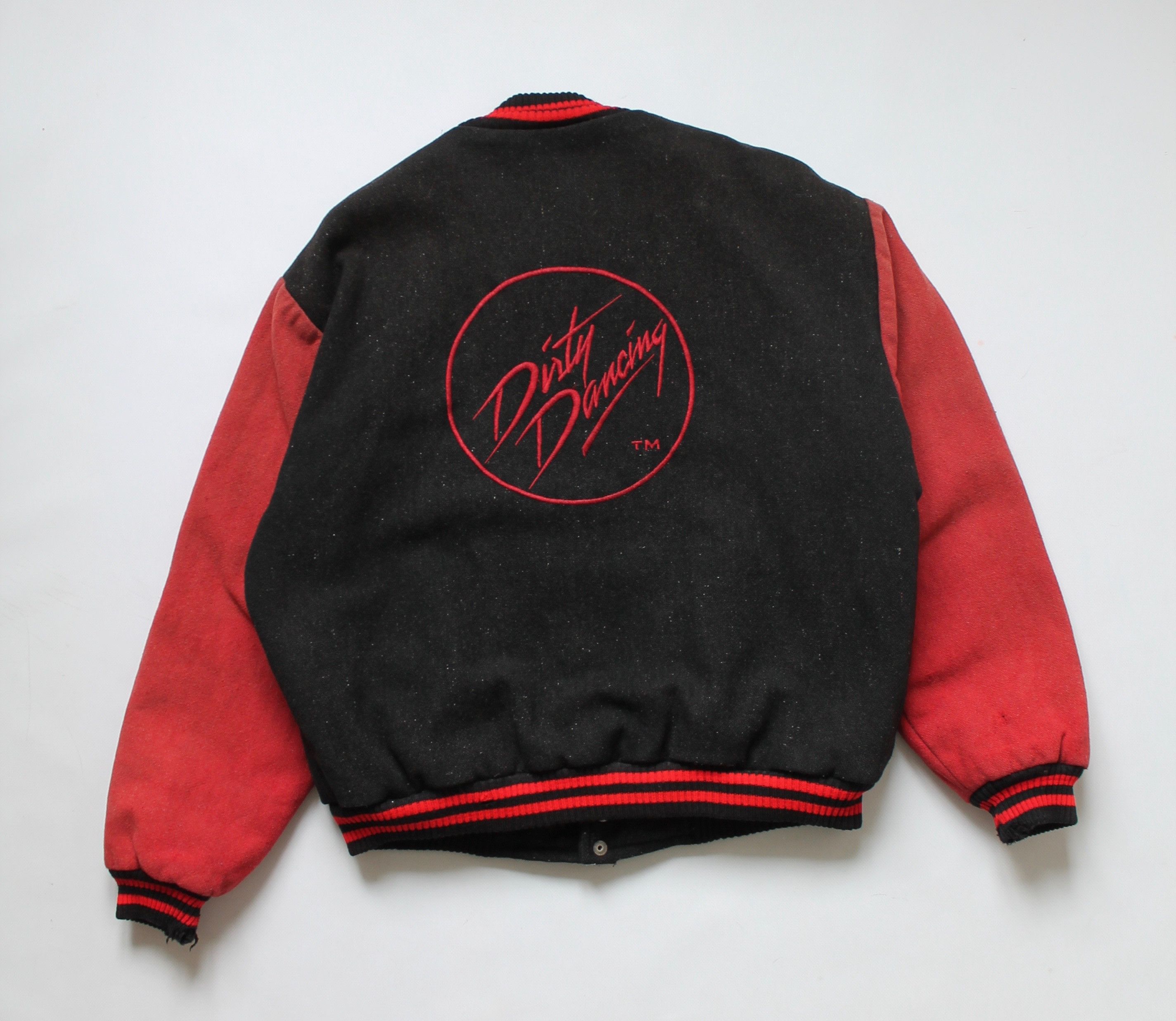 Other DIRTY DANCING Wool Bomber Varsity Jacket Worn Faded Size US L / EU 52-54 / 3 - 16 Thumbnail