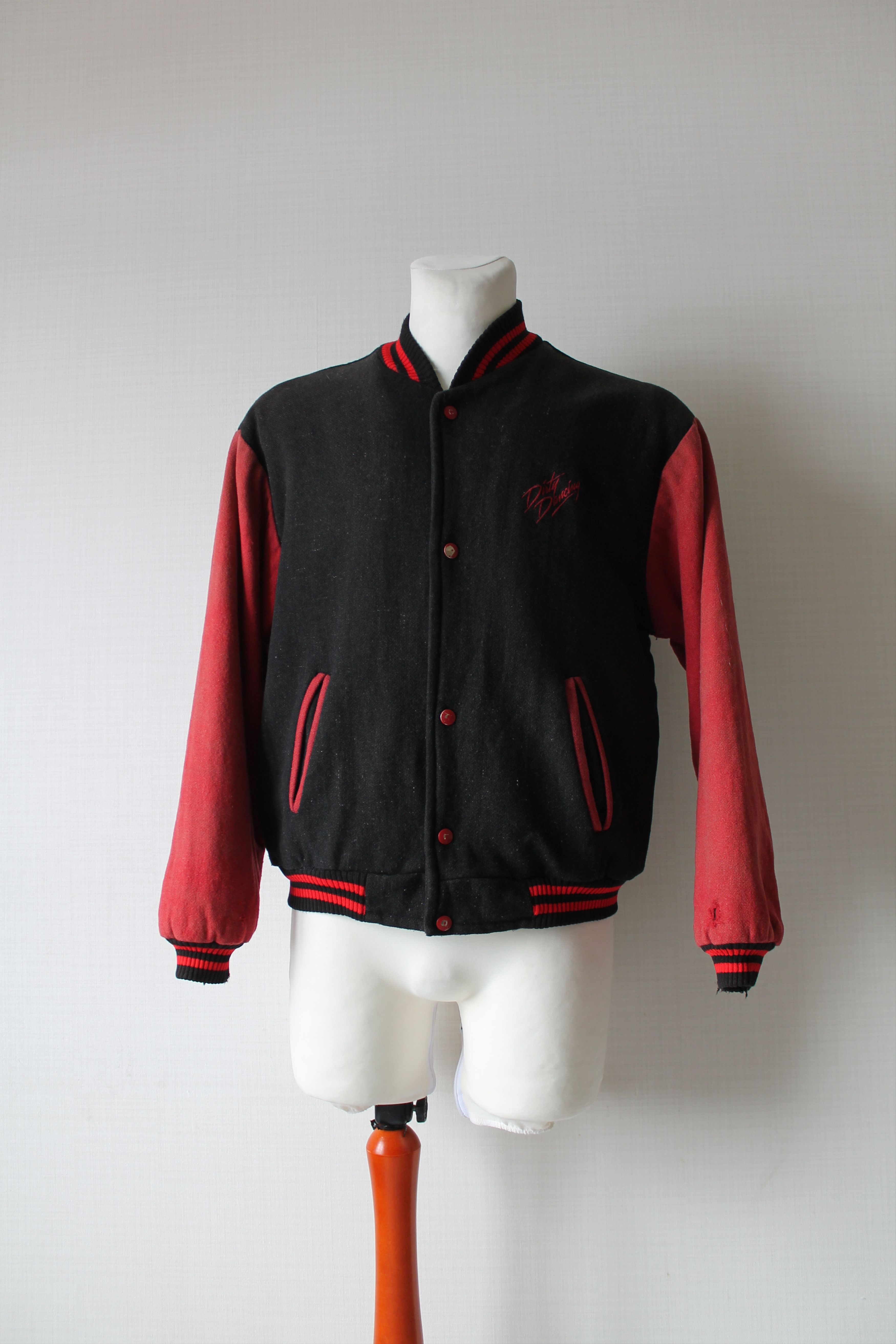 Other DIRTY DANCING Wool Bomber Varsity Jacket Worn Faded Size US L / EU 52-54 / 3 - 6 Thumbnail