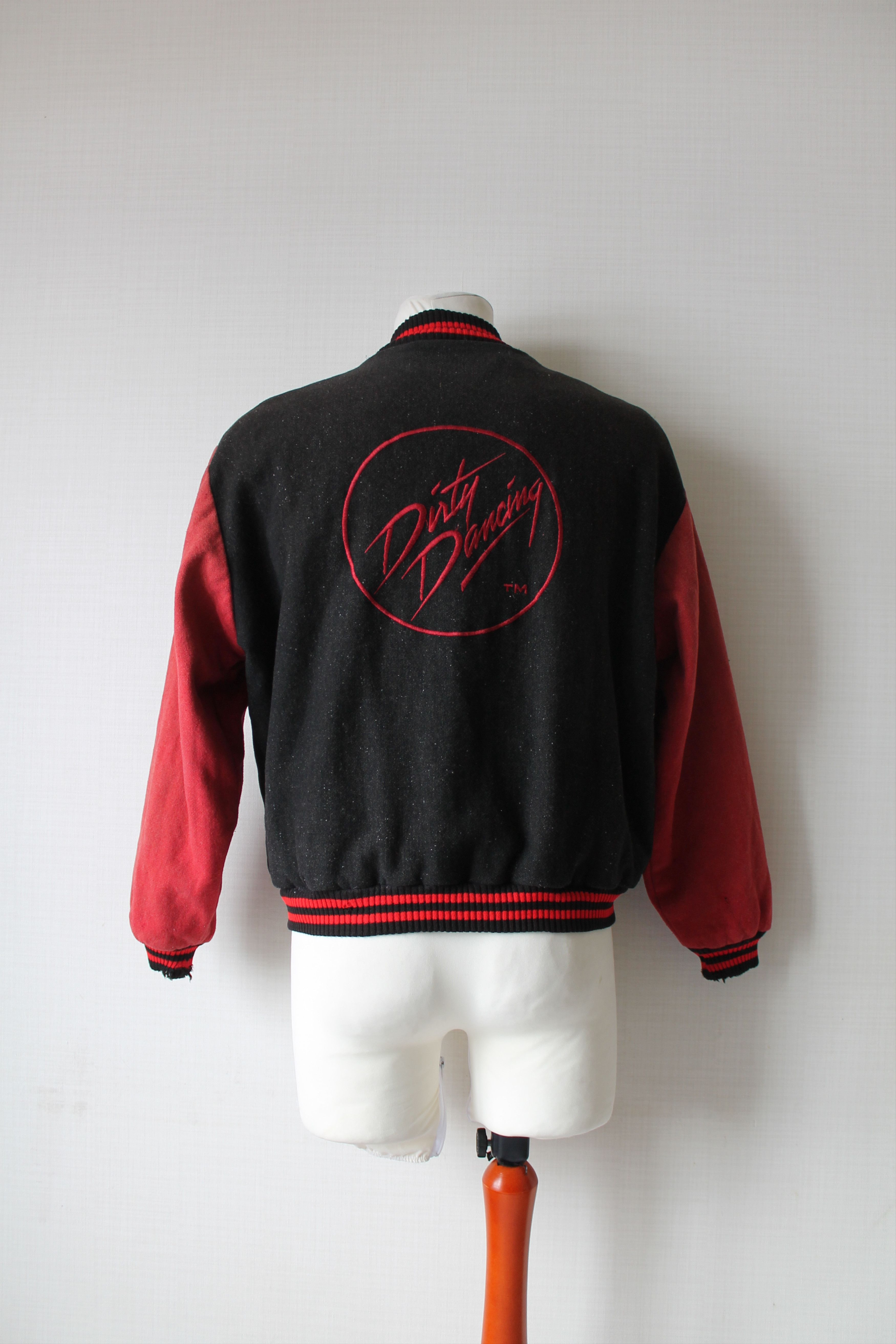 Other DIRTY DANCING Wool Bomber Varsity Jacket Worn Faded Size US L / EU 52-54 / 3 - 7 Thumbnail