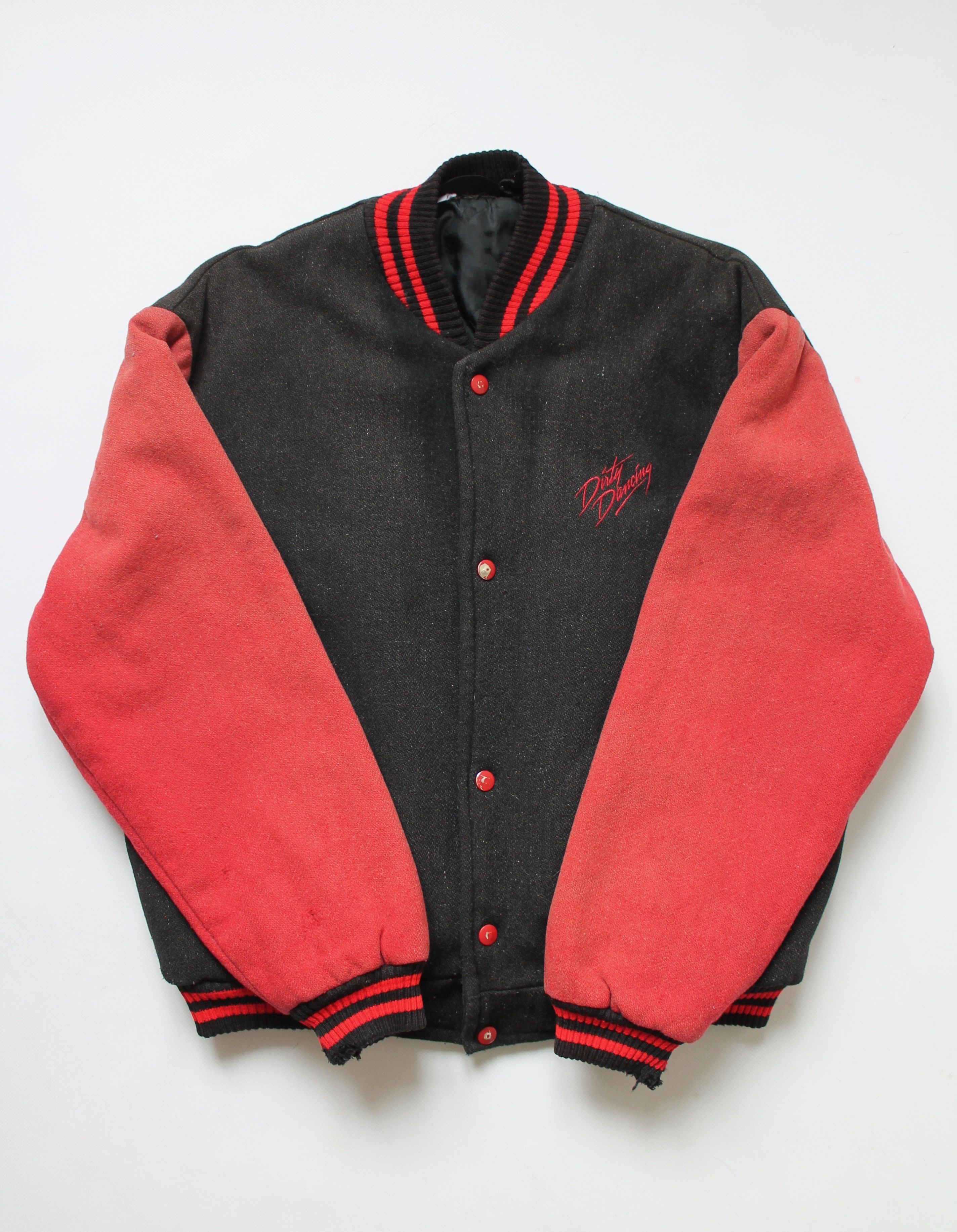 Other DIRTY DANCING Wool Bomber Varsity Jacket Worn Faded Size US L / EU 52-54 / 3 - 12 Thumbnail