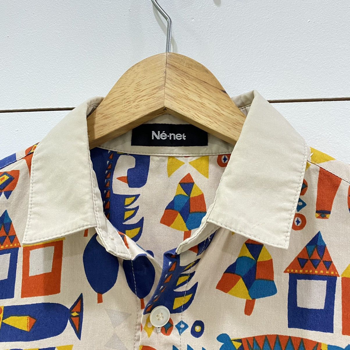 Ne-Net Ne-net By Issey Miyake Fullprint Button Ups Shirt Size US S / EU 44-46 / 1 - 6 Thumbnail