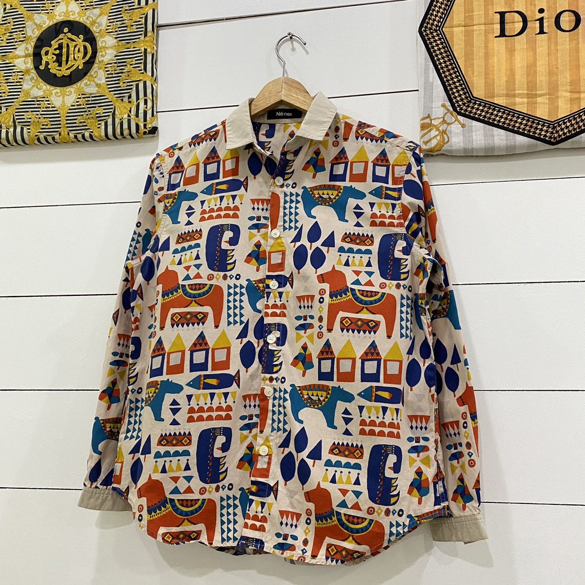 Ne-Net Ne-net By Issey Miyake Fullprint Button Ups Shirt Size US S / EU 44-46 / 1 - 3 Thumbnail
