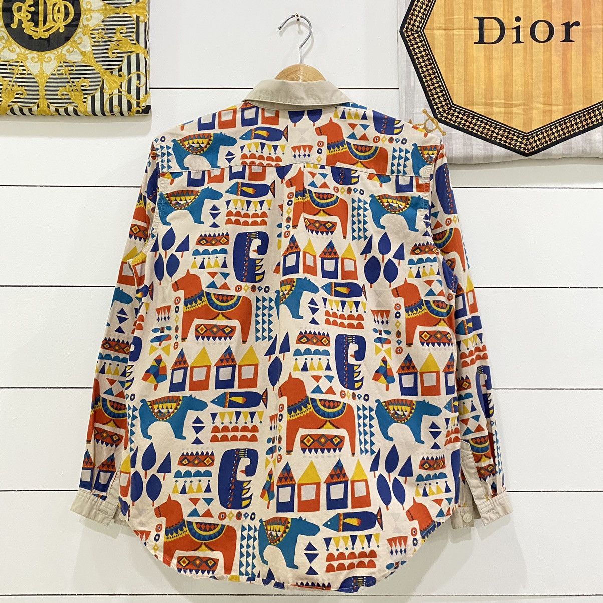 Ne-Net Ne-net By Issey Miyake Fullprint Button Ups Shirt Size US S / EU 44-46 / 1 - 2 Thumbnail