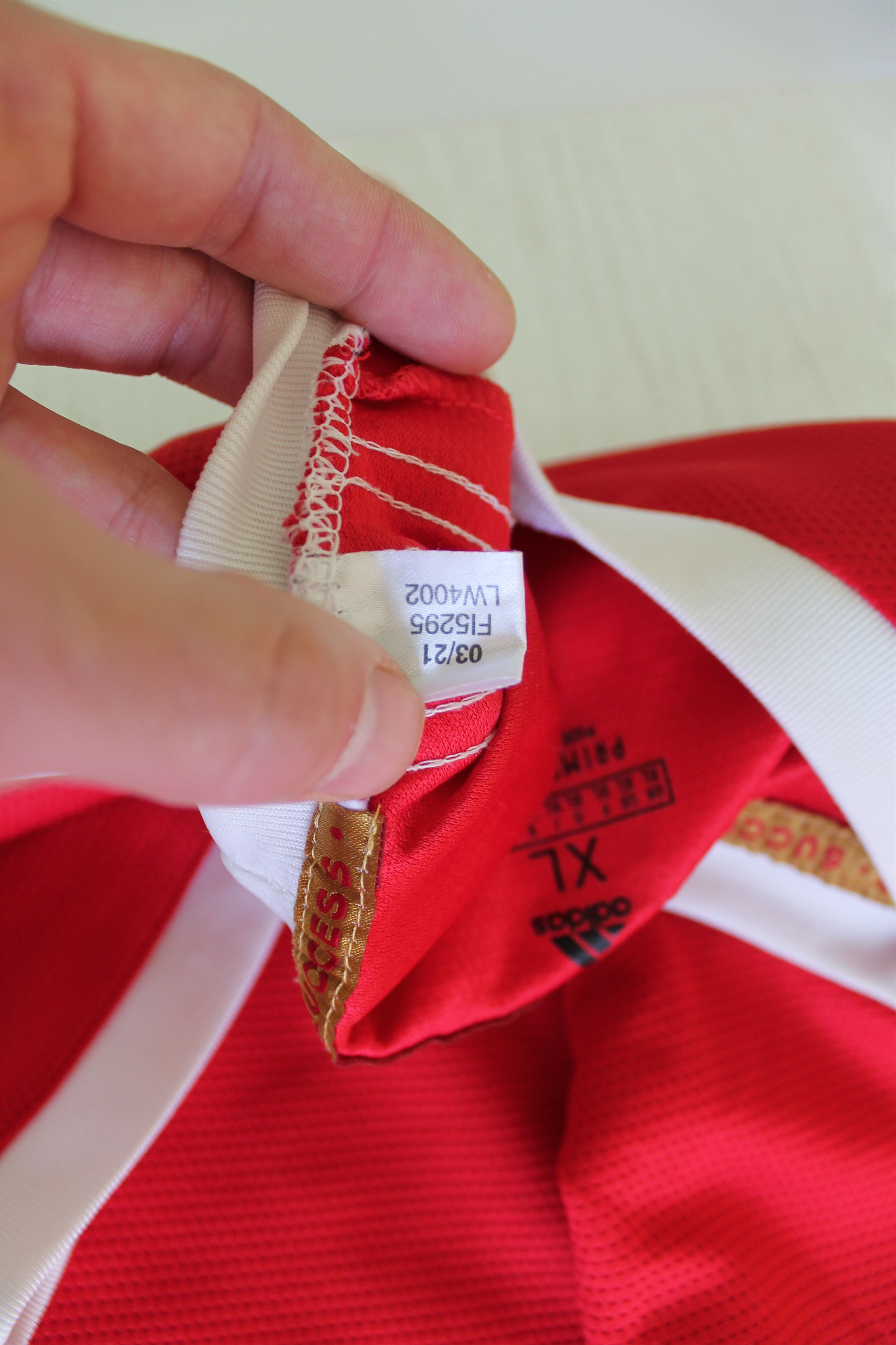 Vintage 2021 Manchester United REPLICA home jersey red devils Size US XL / EU 56 / 4 - 10 Thumbnail