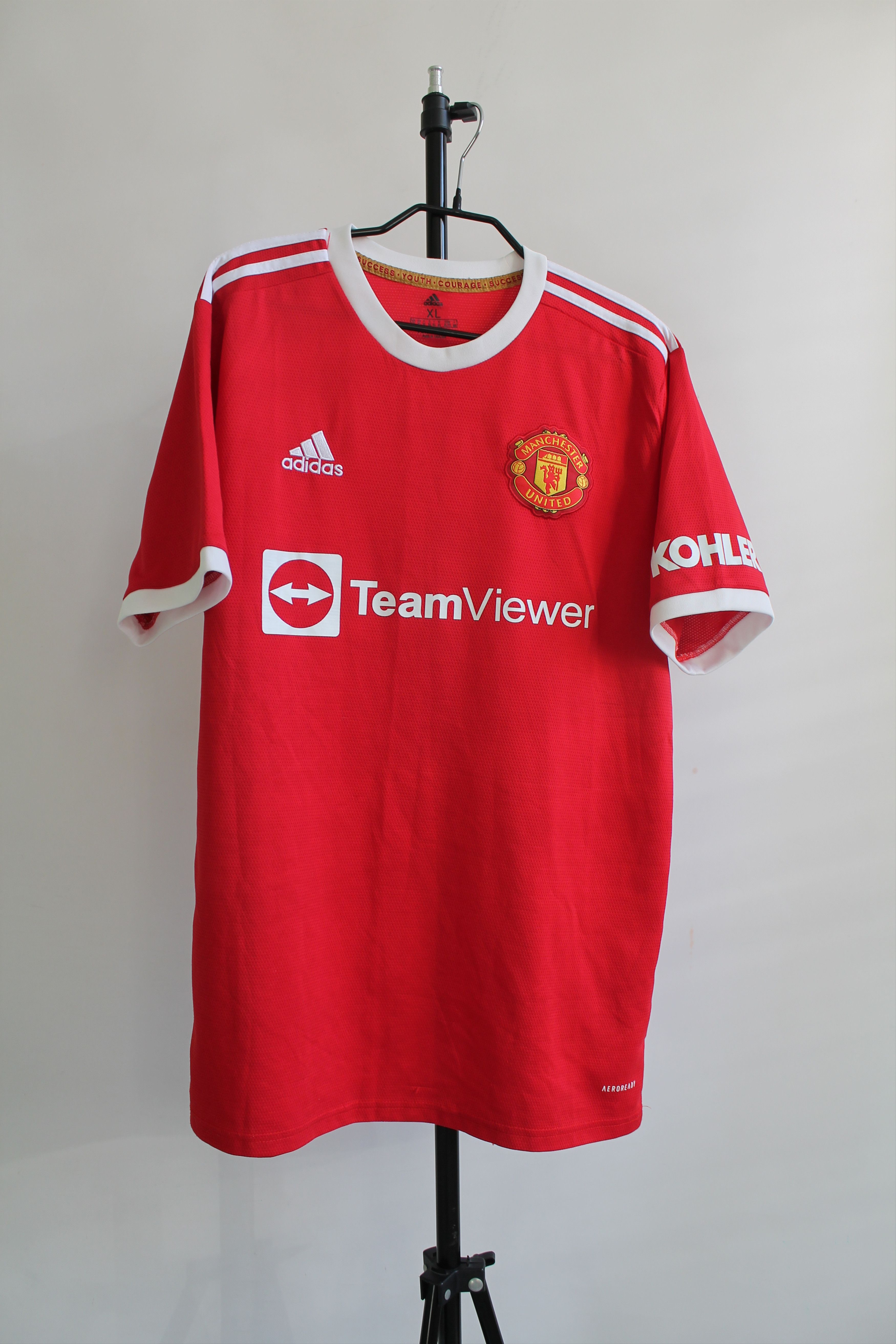 Vintage 2021 Manchester United REPLICA home jersey red devils Size US XL / EU 56 / 4 - 2 Thumbnail