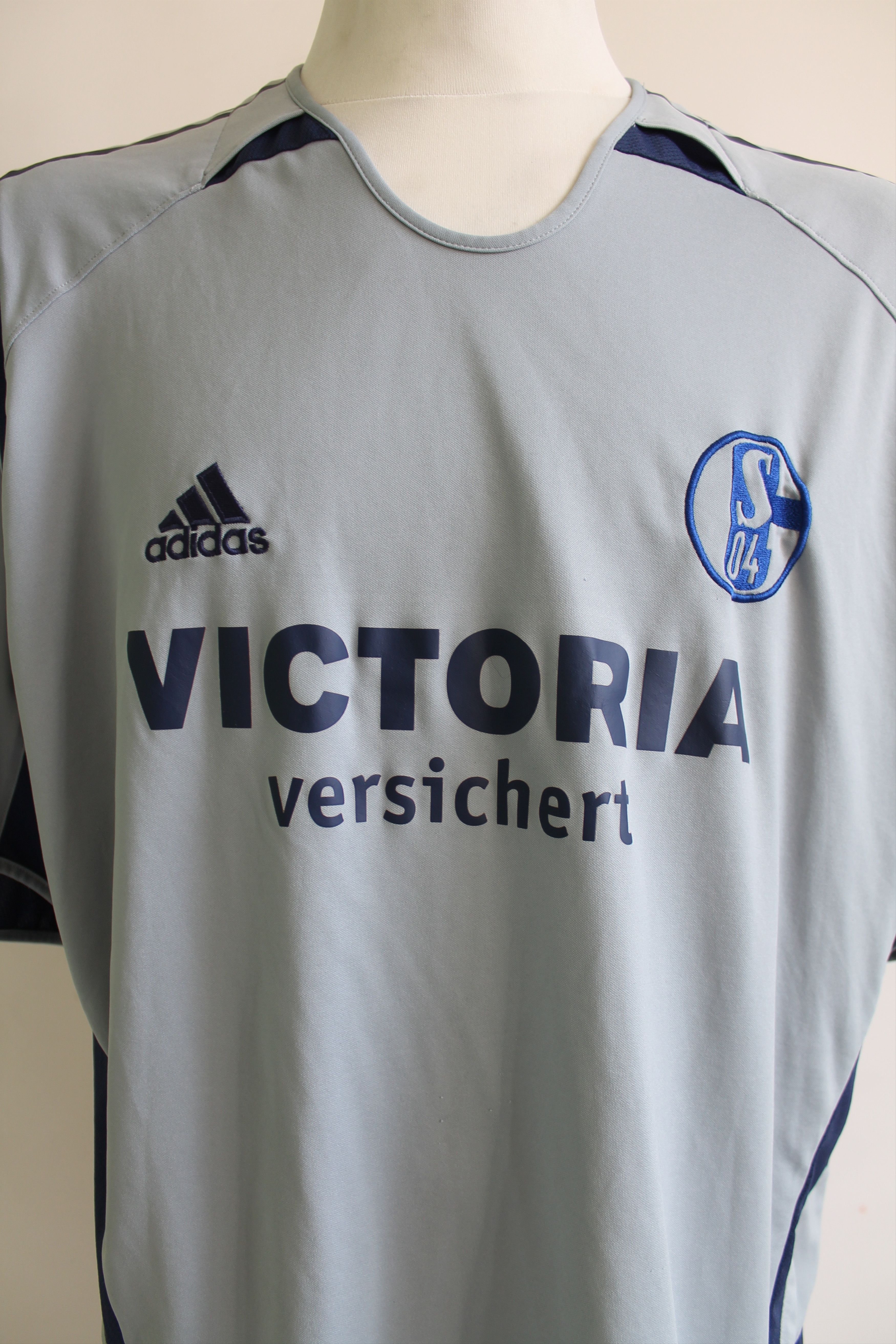 Adidas 2005 / 2006 Schalke 04 Away Soccer Football team jersey Size US XXL / EU 58 / 5 - 2 Thumbnail