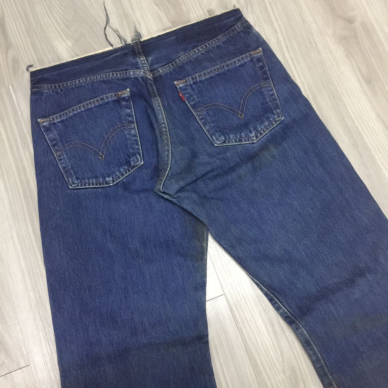 Levi's × Levi's Vintage Clothing Levis 501 Hybrid Artisanal Half Waist Belt-loop Size US 29 - 11 Thumbnail