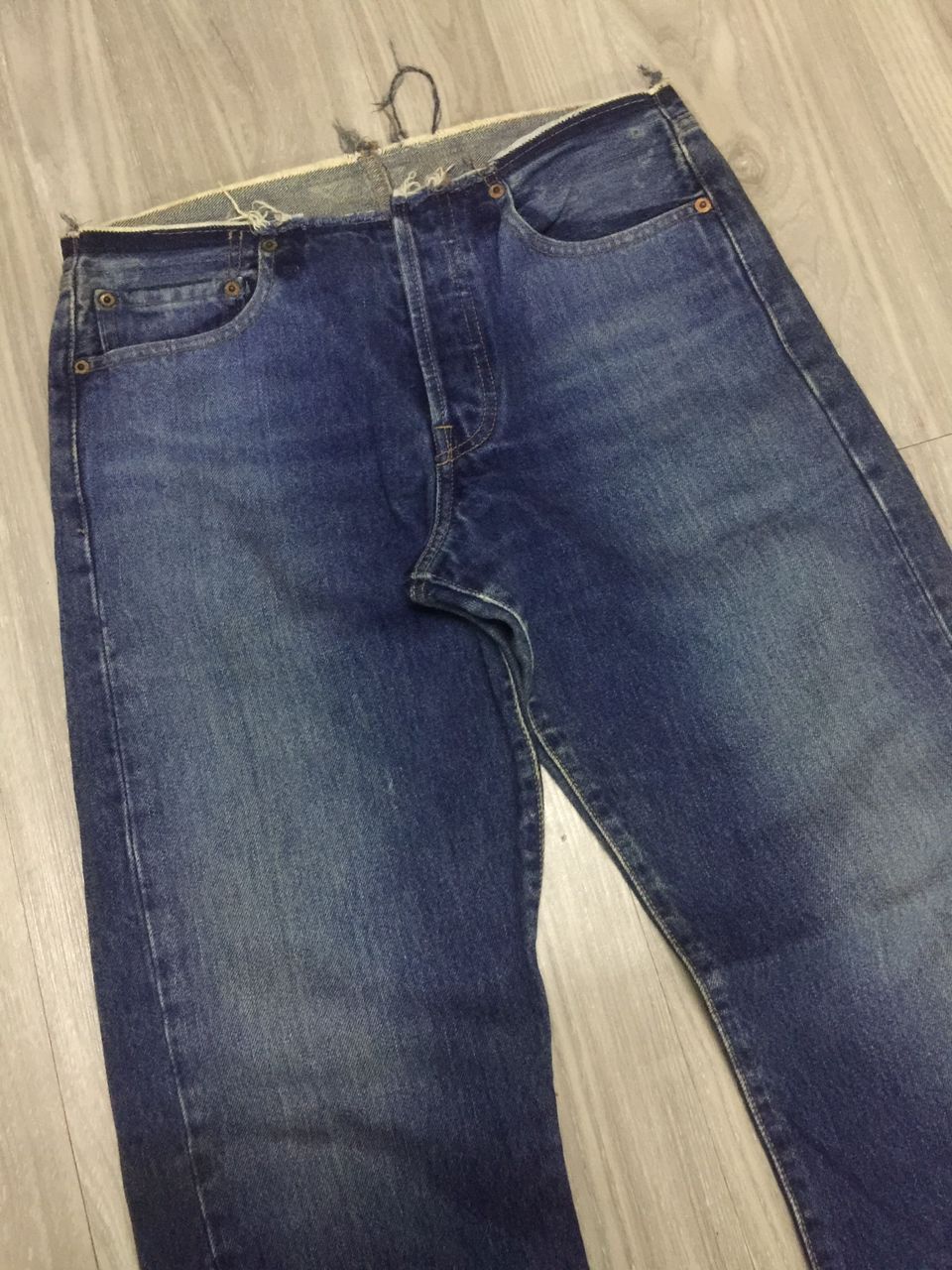 Levi's × Levi's Vintage Clothing Levis 501 Hybrid Artisanal Half Waist Belt-loop Size US 29 - 4 Thumbnail