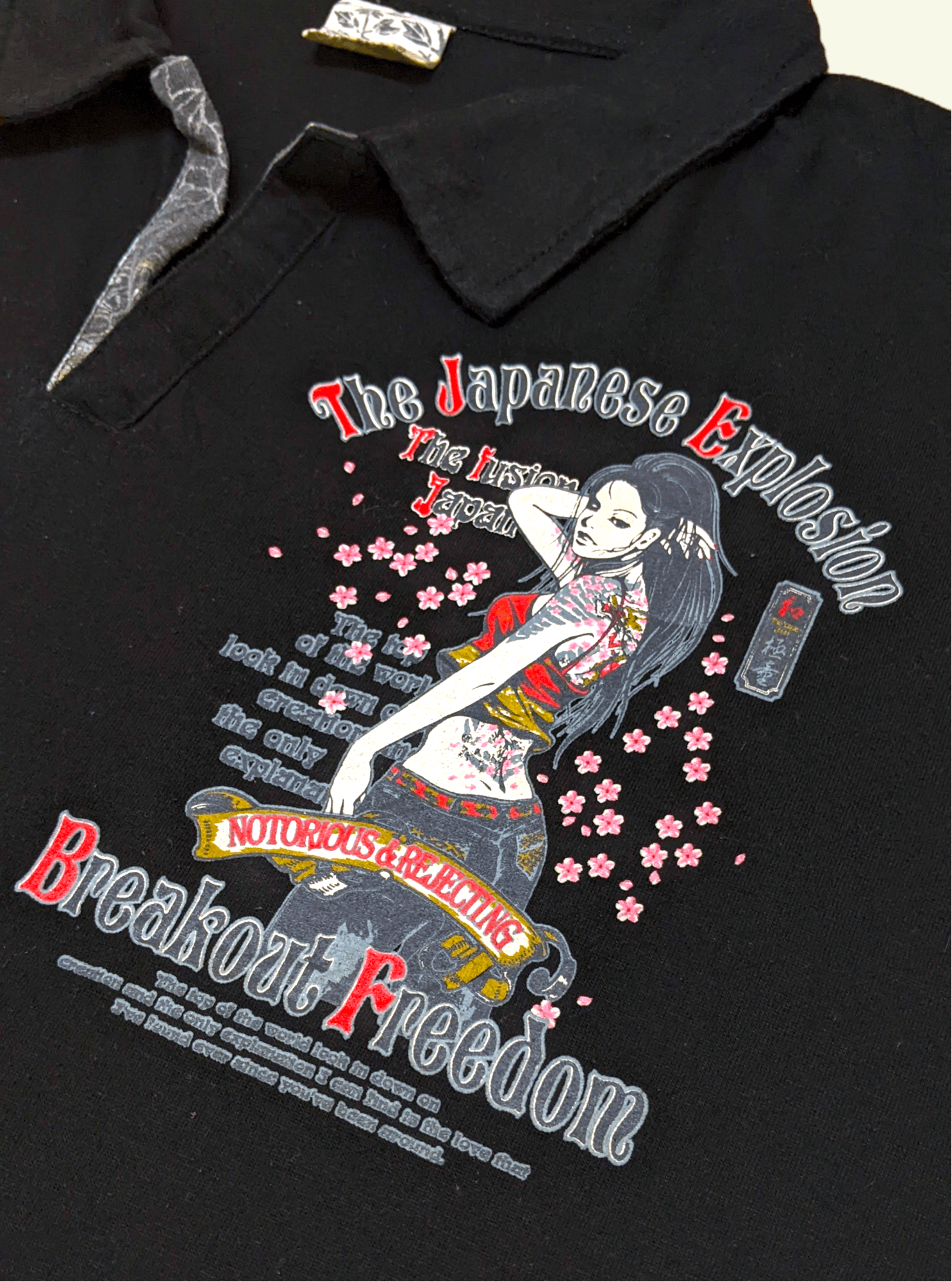 Anime × Japanese Brand × Vintage Vintage 90s The Fusion Anime Girl Sukajan Collar T shirt Size US L / EU 52-54 / 3 - 5 Thumbnail