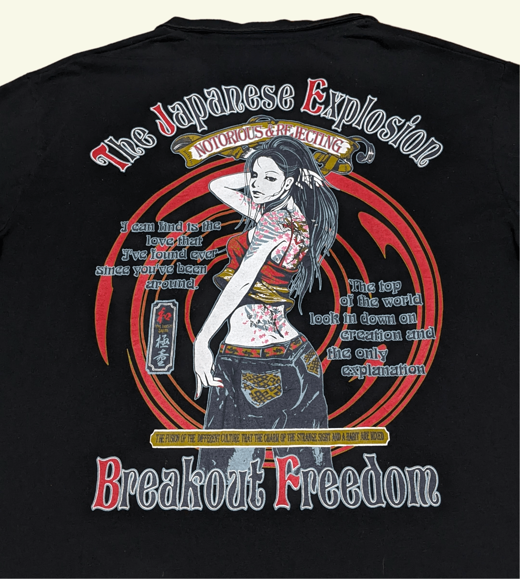 Anime × Japanese Brand × Vintage Vintage 90s The Fusion Anime Girl Sukajan Collar T shirt Size US L / EU 52-54 / 3 - 1 Thumbnail