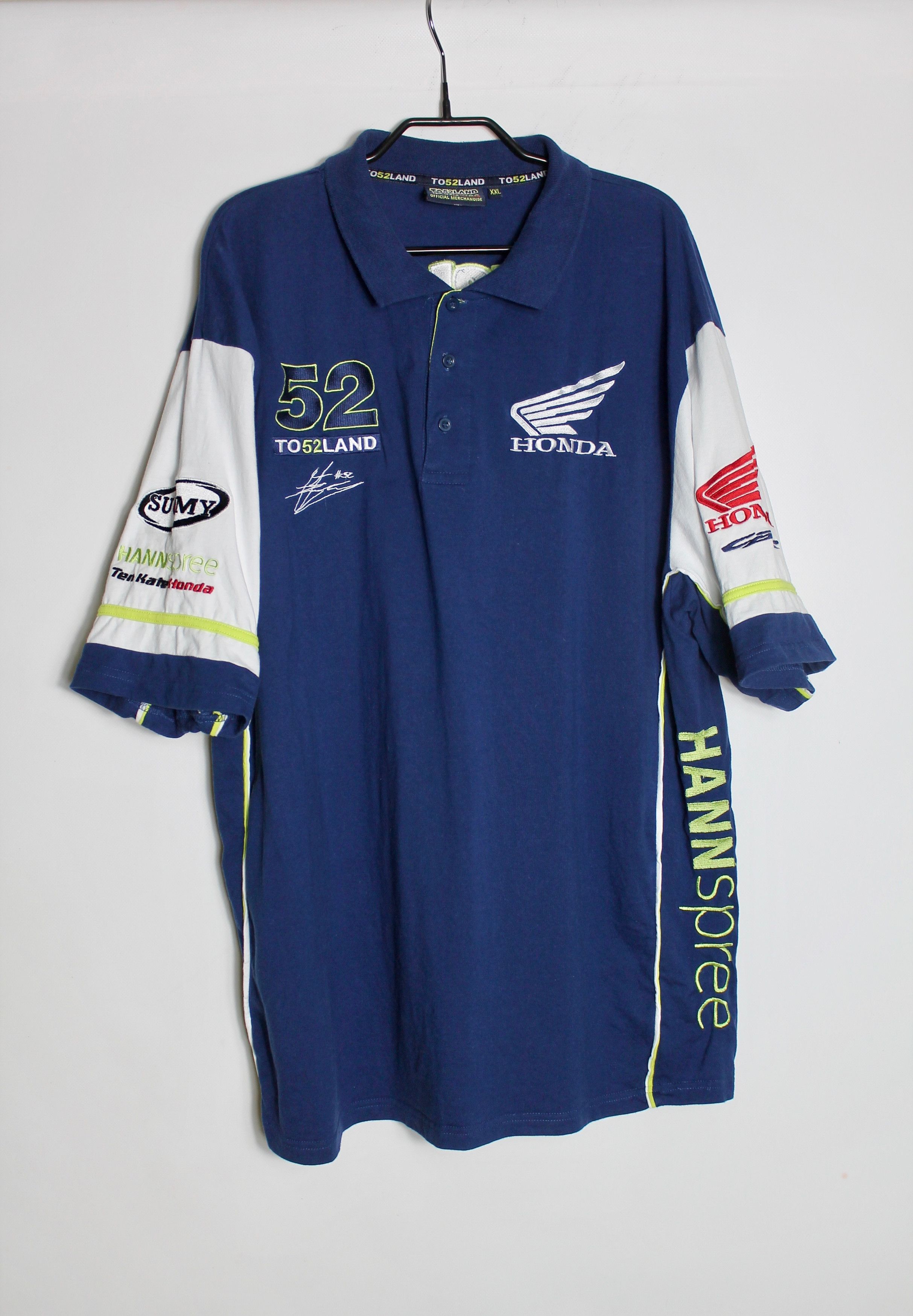 Honda HONDA Ten Kate 52 Clintch motorsport polo shirt XXL Racing Size US XXL / EU 58 / 5 - 1 Thumbnail