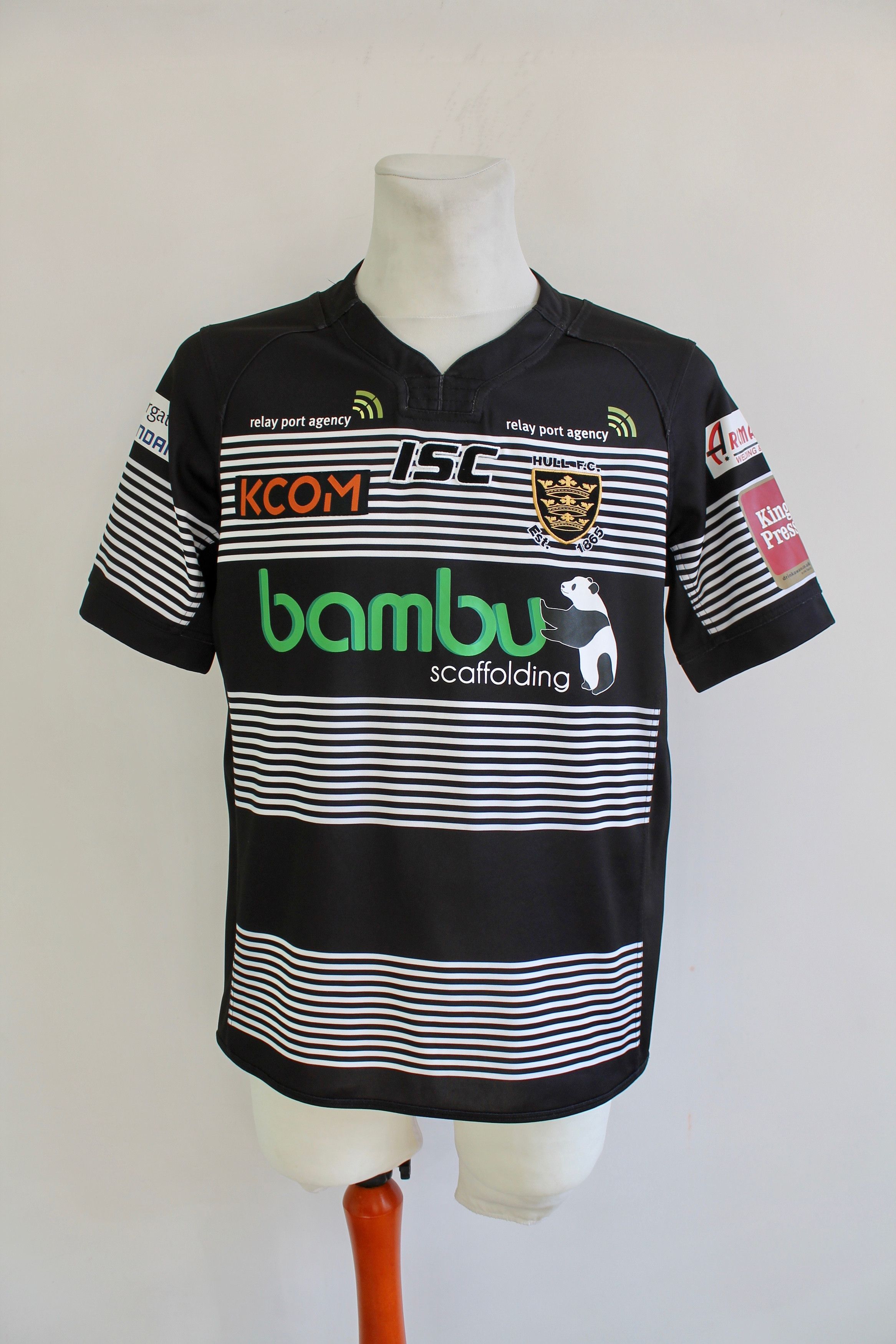 Other Hull F.C. Rugby Jersey ISC League Away Black Shir Size US M / EU 48-50 / 2 - 6 Thumbnail