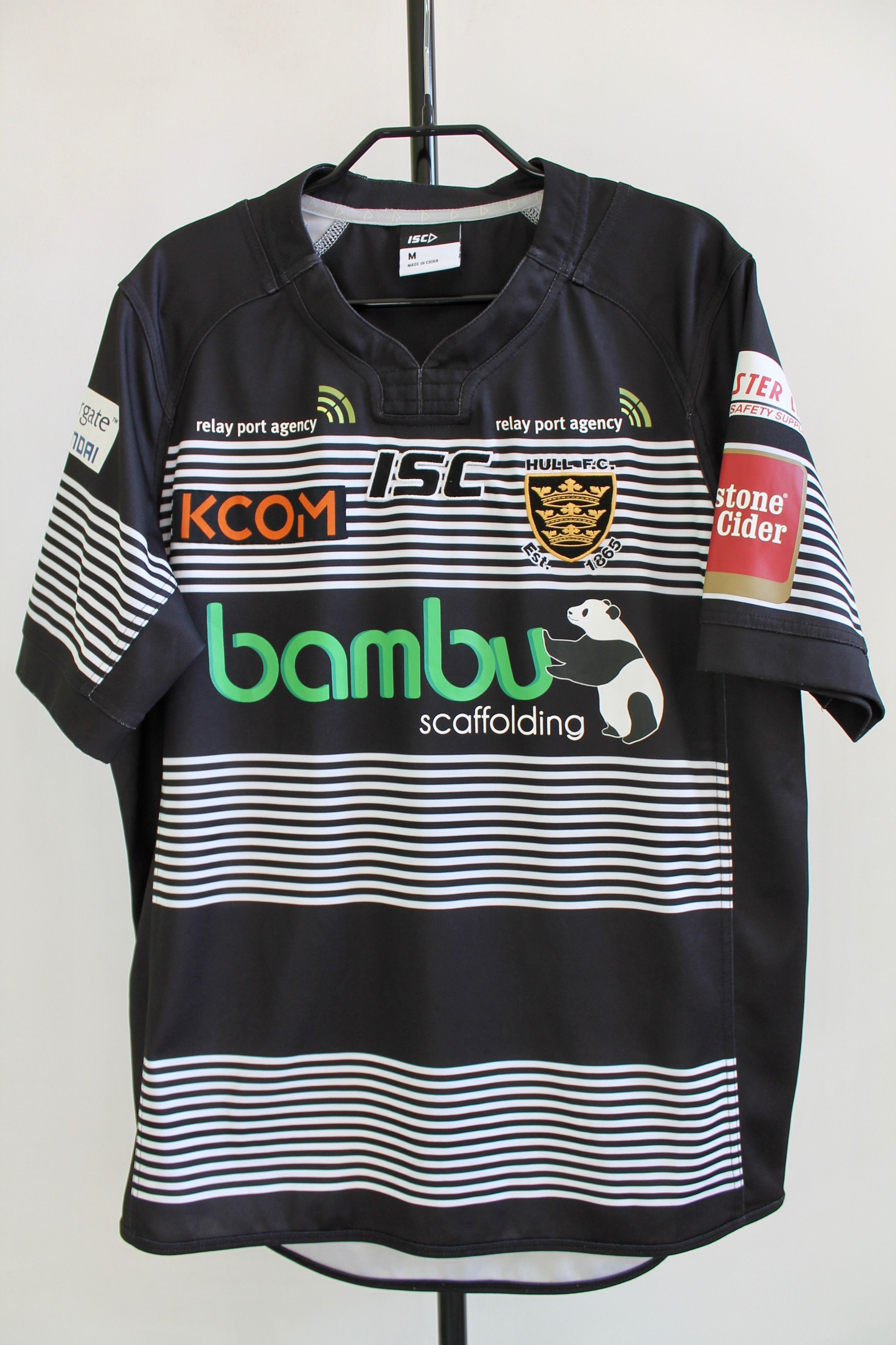 Other Hull F.C. Rugby Jersey ISC League Away Black Shir Size US M / EU 48-50 / 2 - 3 Thumbnail