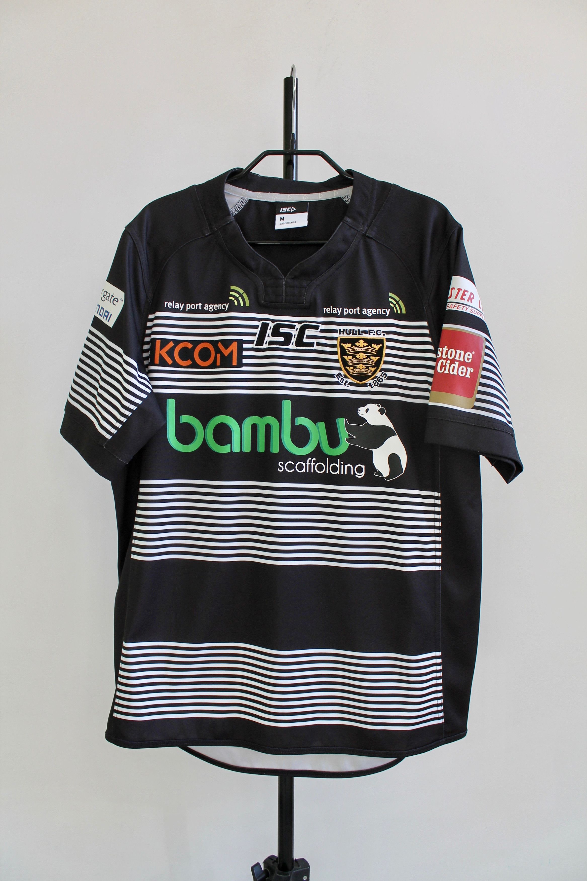 Other Hull F.C. Rugby Jersey ISC League Away Black Shir Size US M / EU 48-50 / 2 - 2 Thumbnail