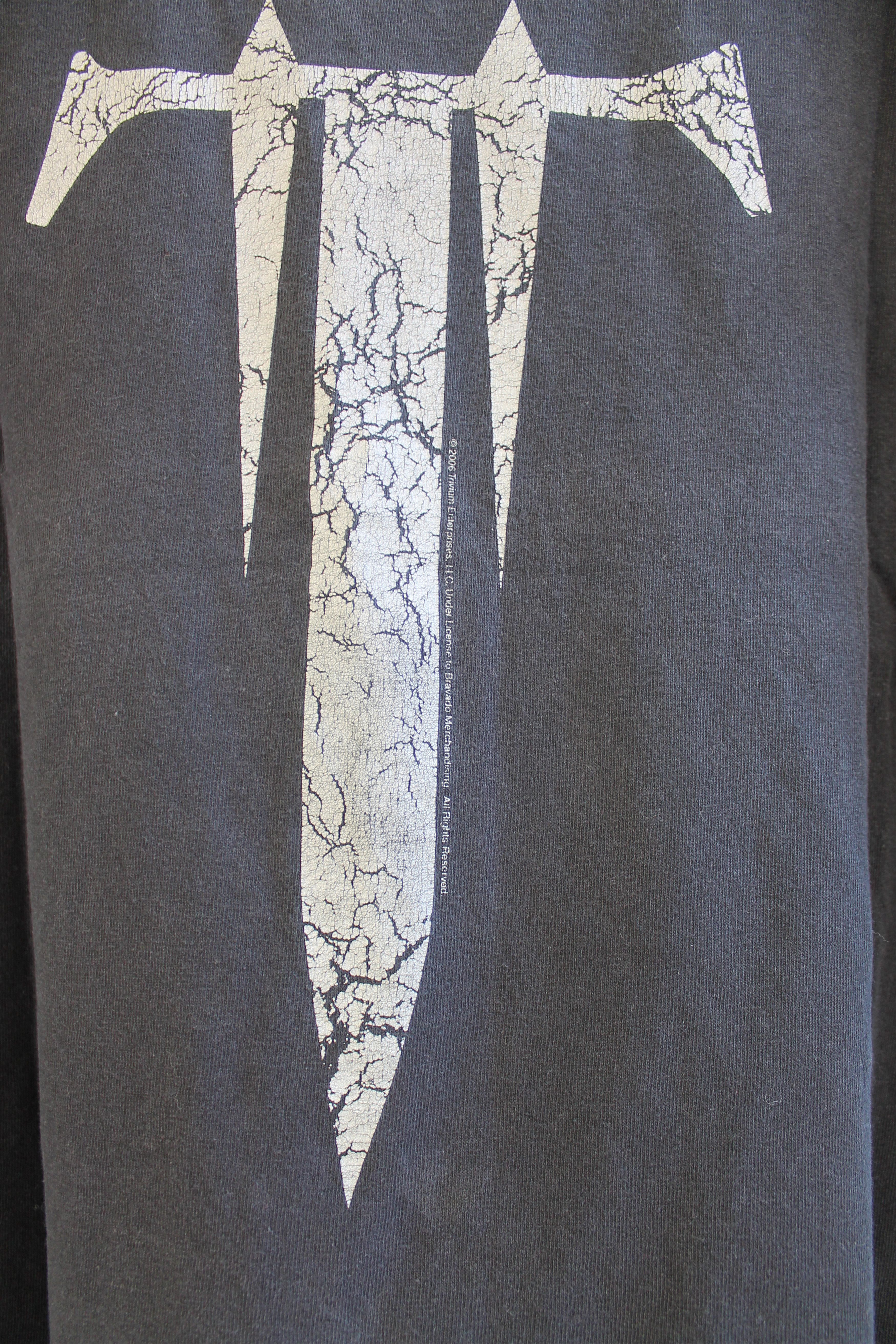 Band Tees 2006 Trivium Vintage T Shirt tee Faded Black Nu Metal Size US M / EU 48-50 / 2 - 8 Thumbnail