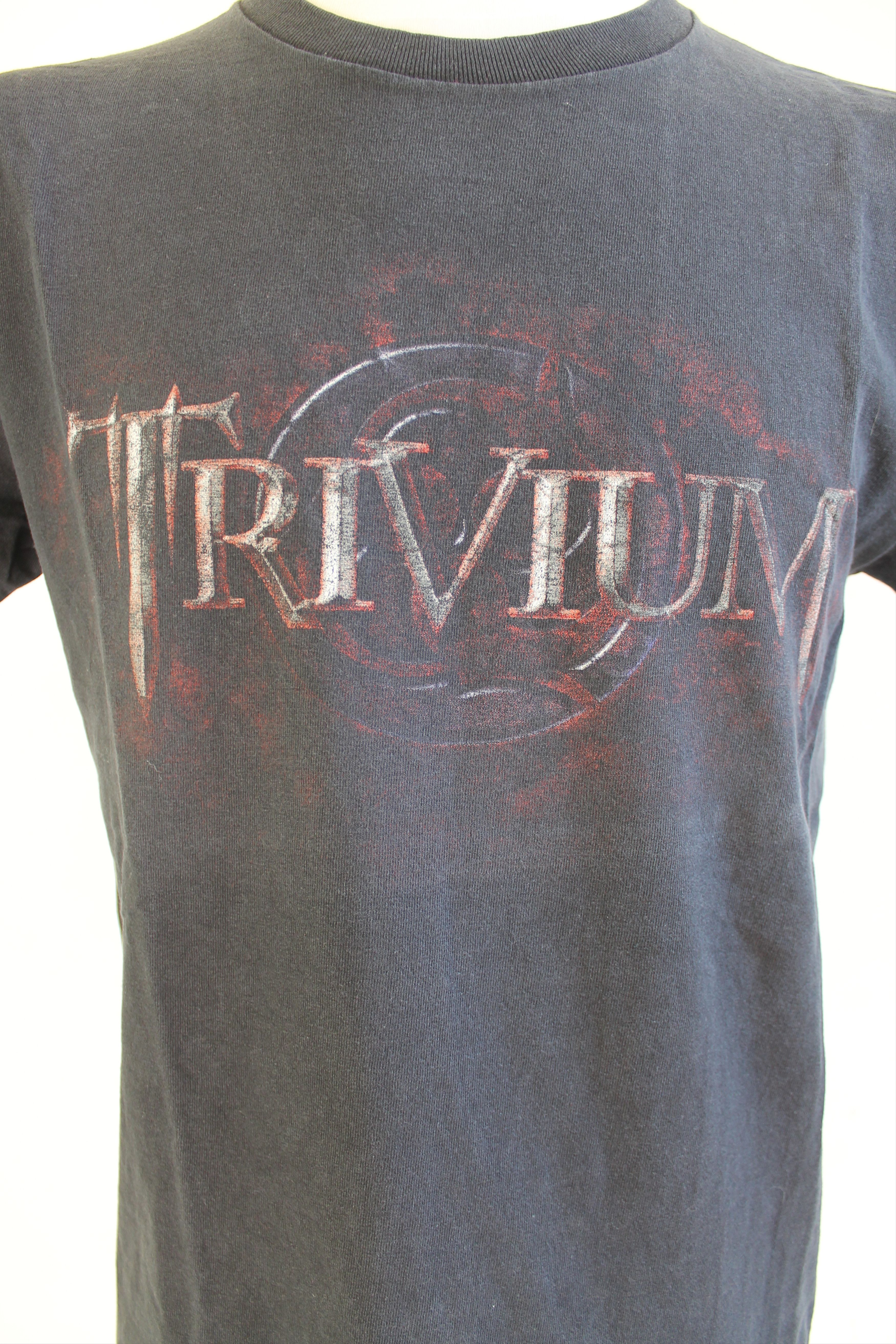 Band Tees 2006 Trivium Vintage T Shirt tee Faded Black Nu Metal Size US M / EU 48-50 / 2 - 11 Thumbnail