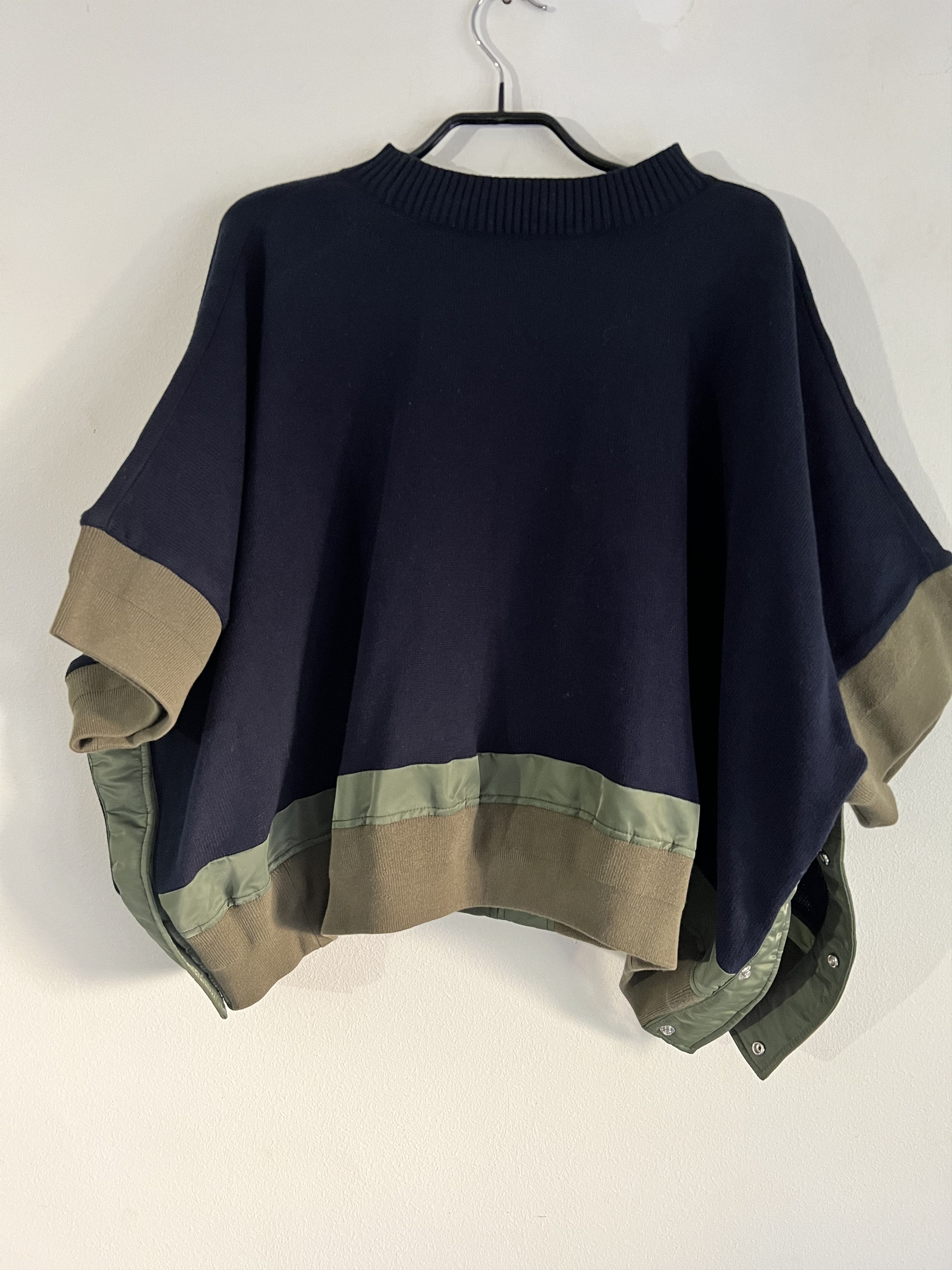 Sacai Sacai oversized half sleeve sweater Size US XL / EU 56 / 4 - 2 Thumbnail