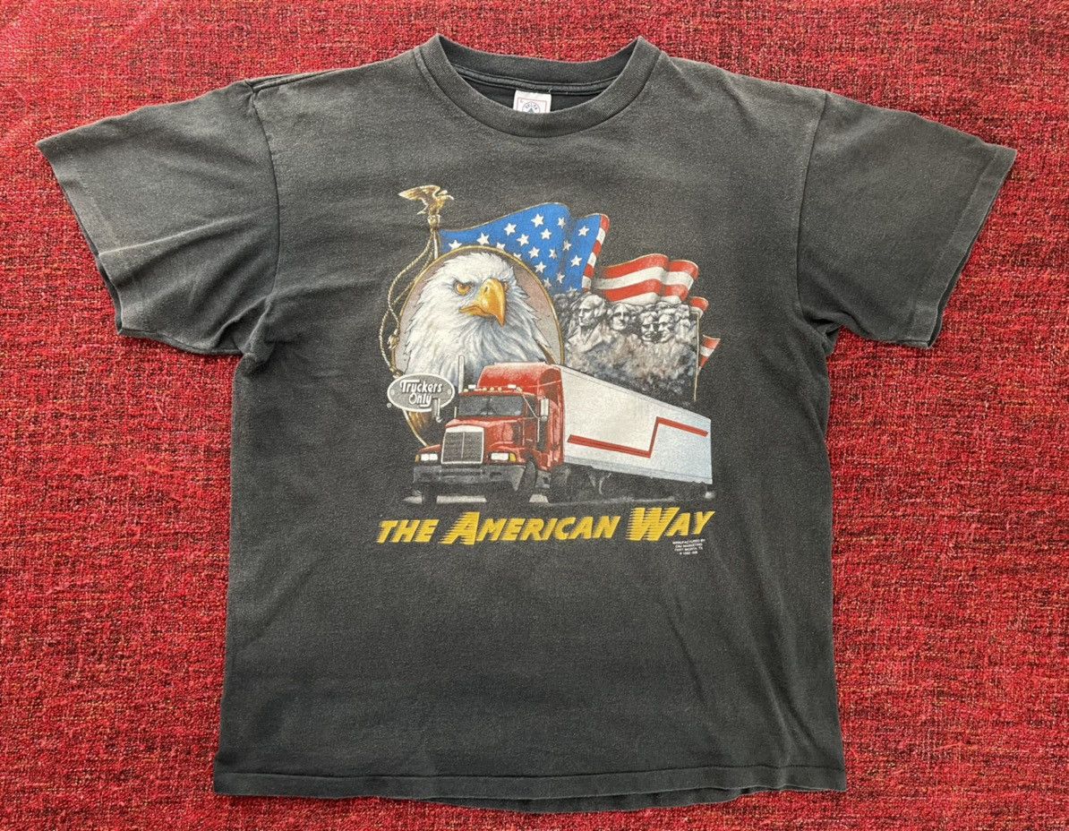 Vintage Vintage 1992 Eagle Truck t-shirt made in USA Size US L / EU 52-54 / 3 - 1 Thumbnail