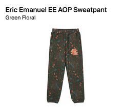 Size 2XL - Eric Emanuel AOP Sweatpants ‘Green Floral’