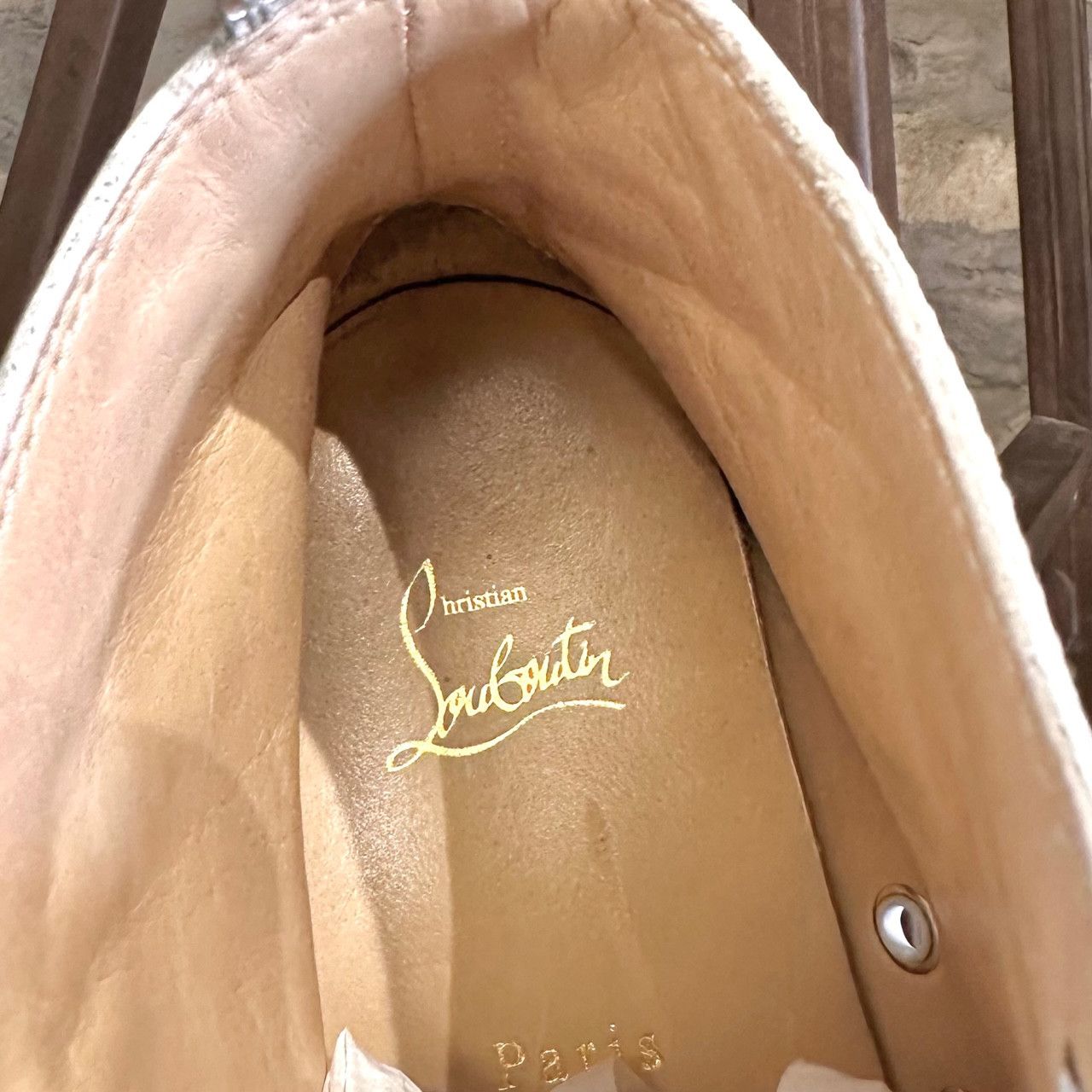 Christian Louboutin Christian Louboutin Washed Blue Denim Louis Spikes Sneakers Size US 8 / EU 41 - 11 Thumbnail