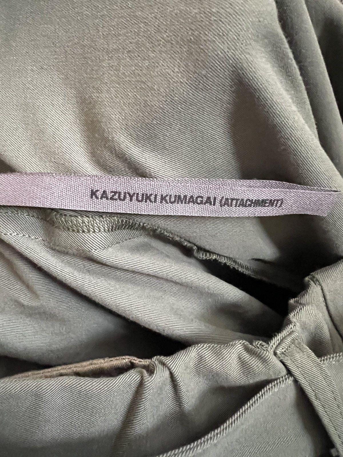 Kazuyuki Kumagai Attachment Attachment by Kazuyuki Kumagai Belted Wide Taper Pants Size US 32 / EU 48 - 4 Thumbnail