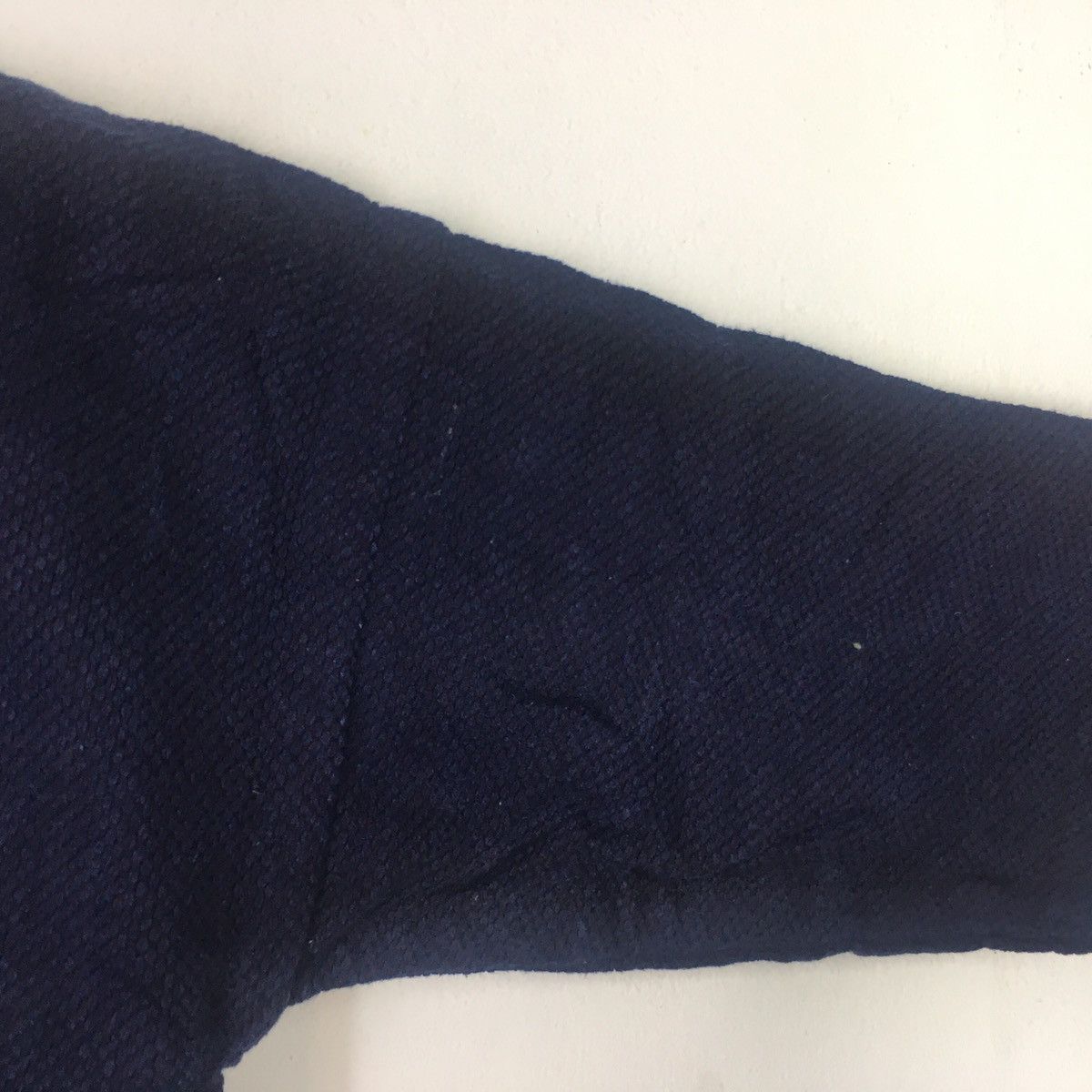 Indigo × Japanese Brand × Pure Blue Japan Men’s Modern Cardigan Style Sashiko Noragi Swordsman Kimono Size US L / EU 52-54 / 3 - 3 Thumbnail