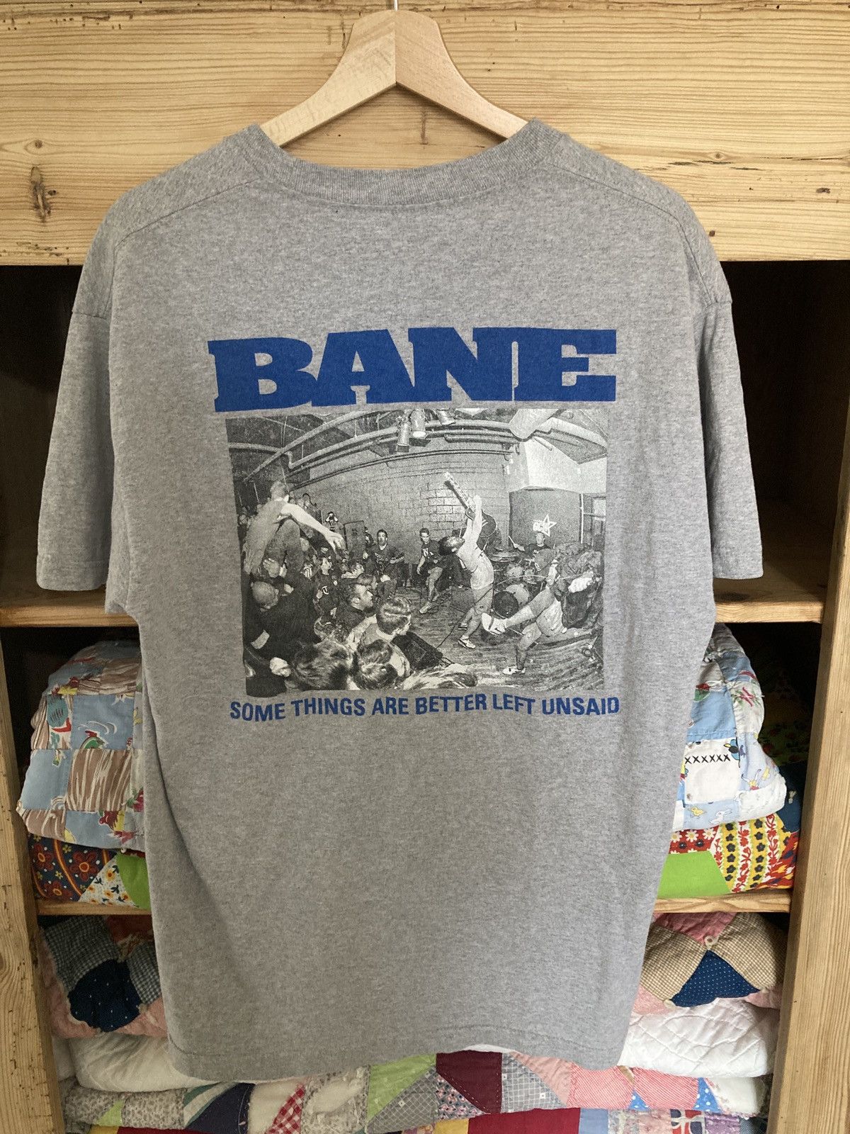 Vintage shops Late 90s Bane Hardcore Punk Band T Shirt