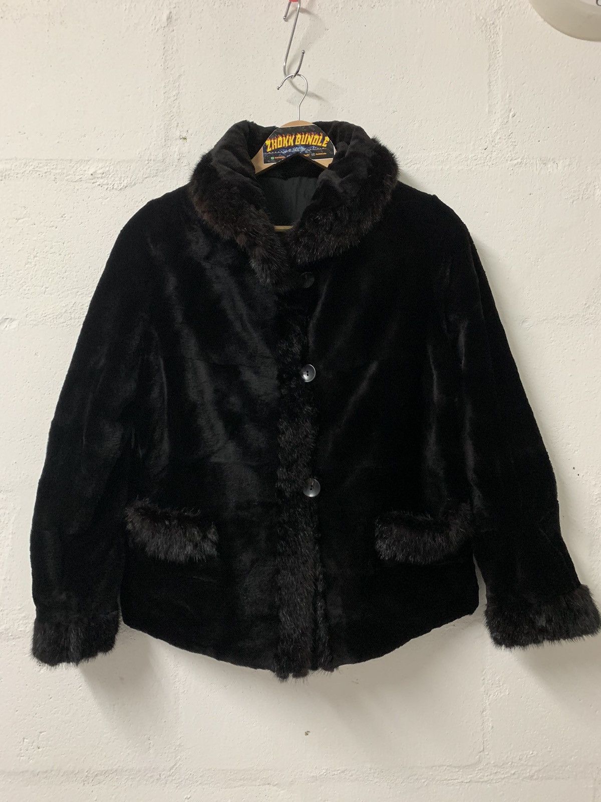 Vintage Fur Weasel Reversible Jacket
