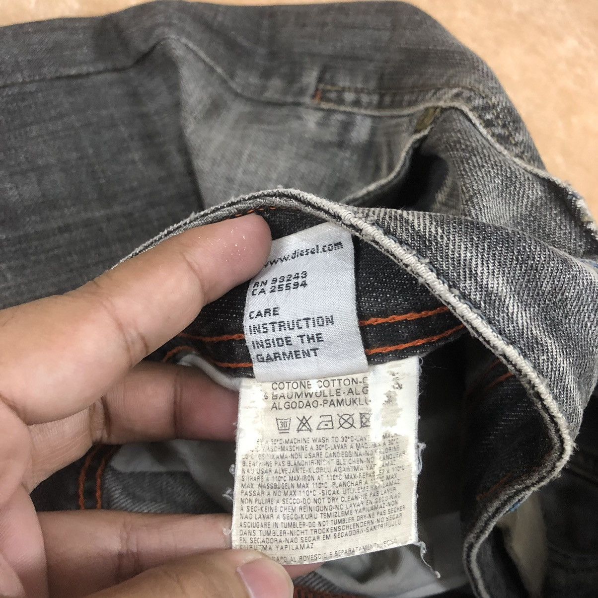 Diesel Diesel Denim Jeans Faded Black Nice Design Size US 32 / EU 48 - 6 Thumbnail