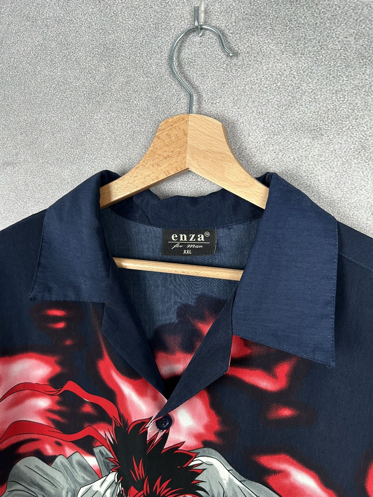 Japanese Brand Vintage Crazy Shirt Japanese Warrior AOP Full Print 90s Size US XXL / EU 58 / 5 - 6 Thumbnail