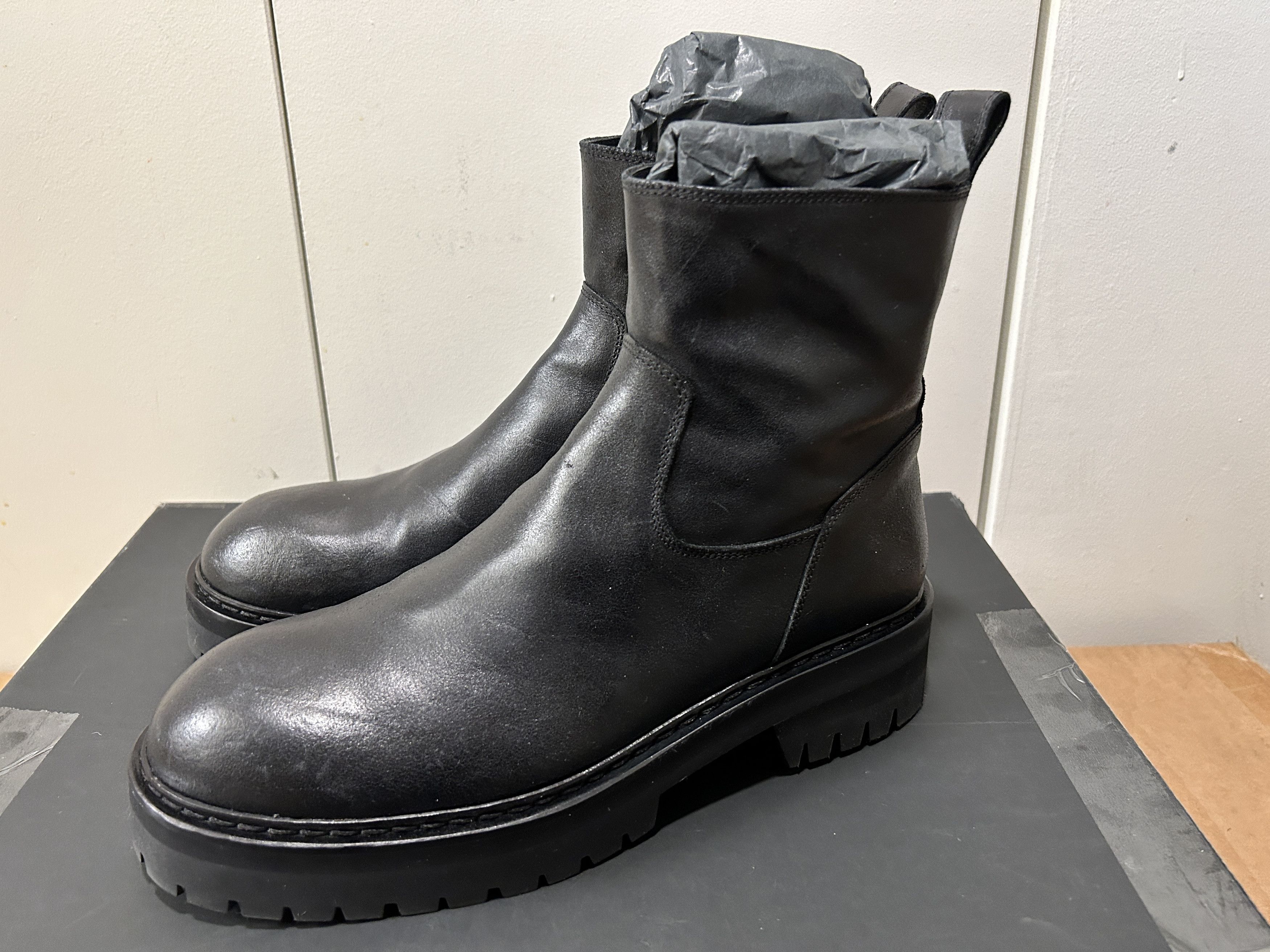 Ann Demeulemeester Ann Demeulemeester Black leather boots suede country nero Size US 8 / IT 38 - 2 Thumbnail