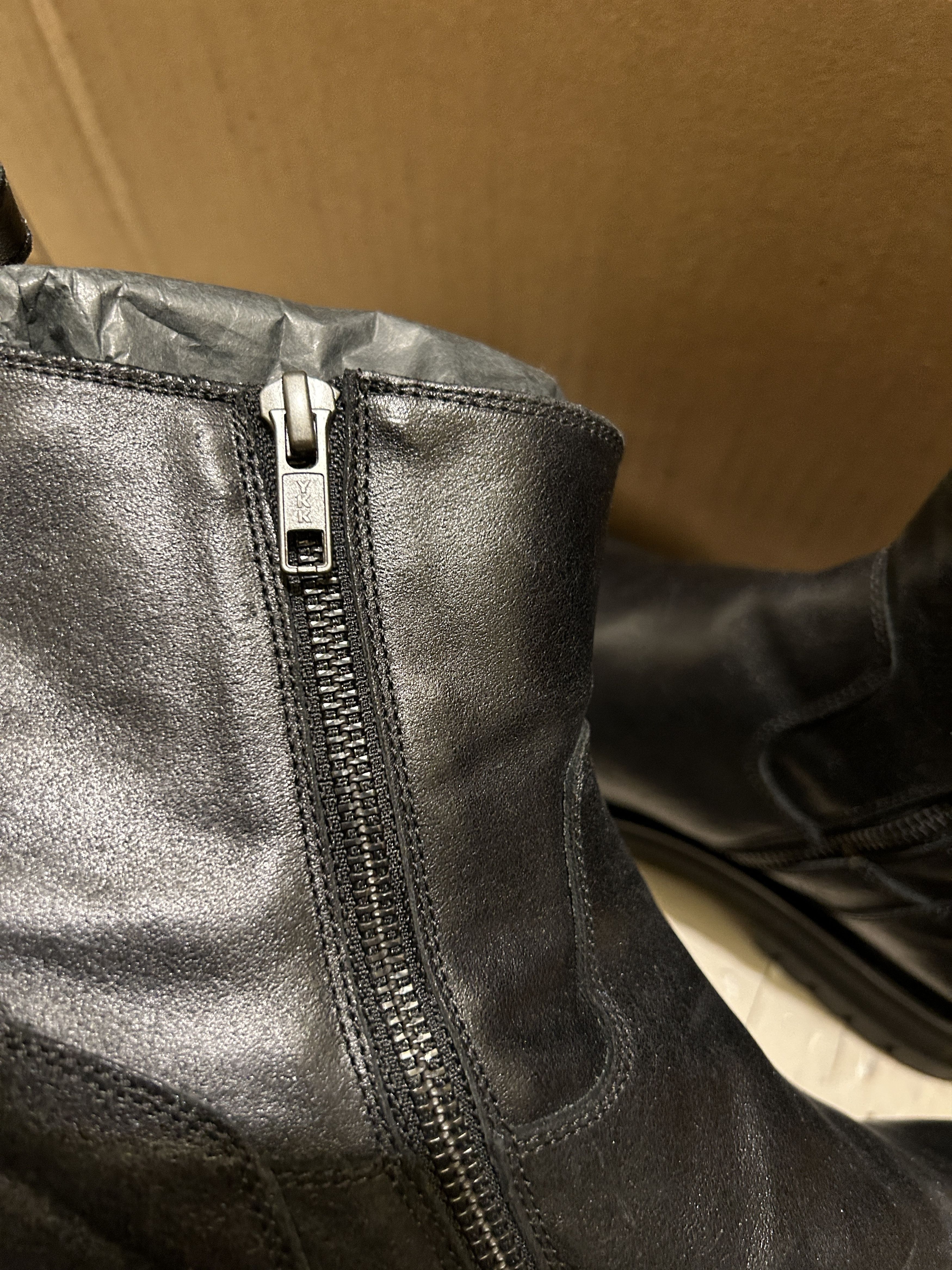 Ann Demeulemeester Ann Demeulemeester Black leather boots suede country nero Size US 8 / IT 38 - 12 Thumbnail