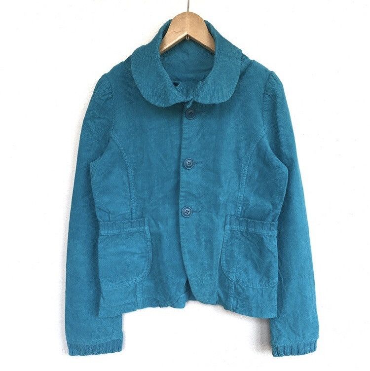 Issey Miyake Vtg Sunao Kuwahara by Issey Miyake Green Corduroy Jacket Size US M / EU 48-50 / 2 - 1 Thumbnail