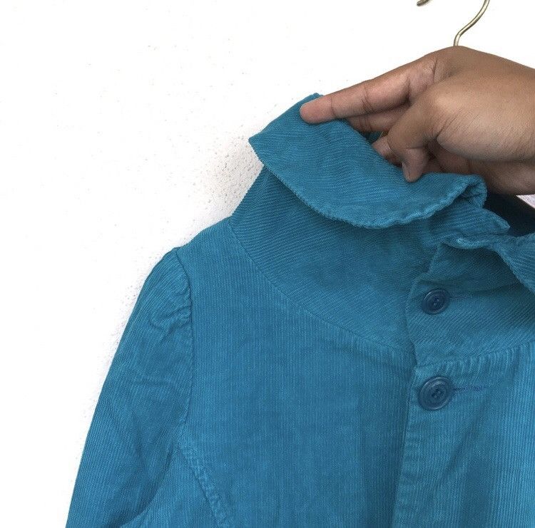 Issey Miyake Vtg Sunao Kuwahara by Issey Miyake Green Corduroy Jacket Size US M / EU 48-50 / 2 - 5 Thumbnail