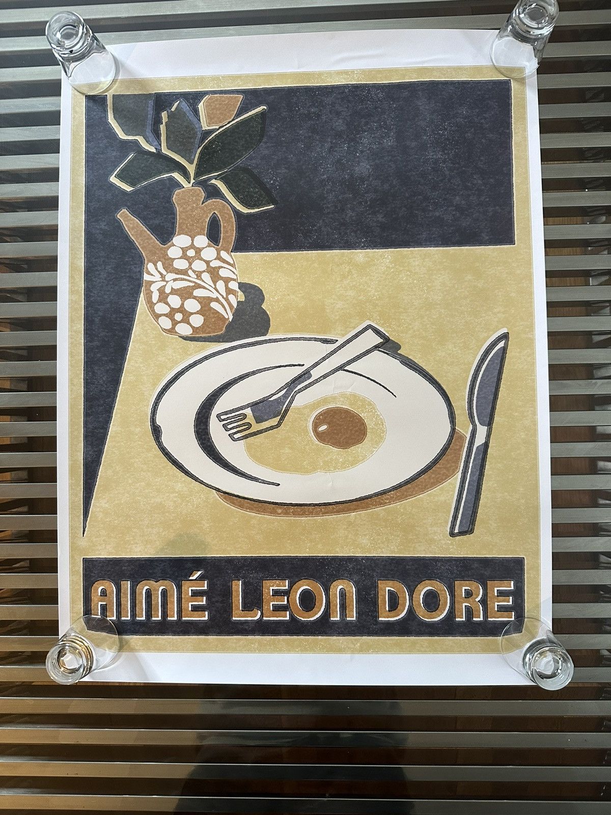 Aime Leon Dore Molina Breakfast Eggs Poster (Damaged)