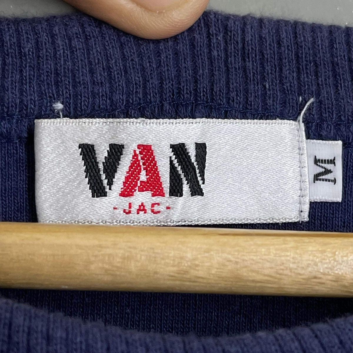 Van Vintage Van Jac Spellout Logo Crewneck Sweatshirt Size M Size US M / EU 48-50 / 2 - 7 Thumbnail